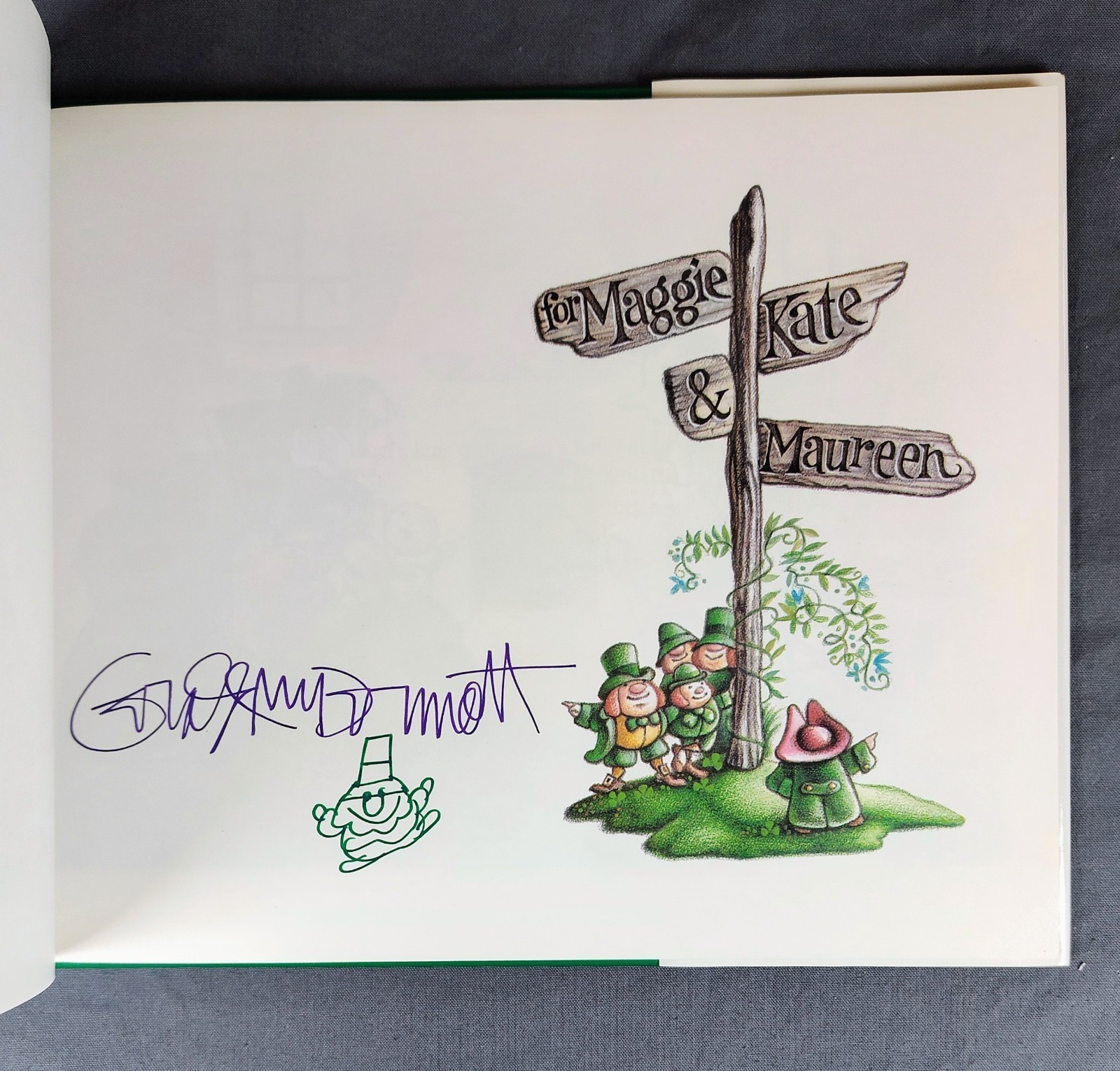 Tim O’Toole And The Wee Folk An Irish Tale SIGNED w/ ILLU. 1st Ed McDermott