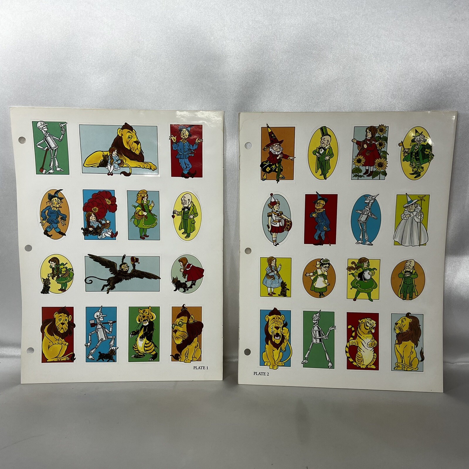 The Wizard Of Oz Coloring Story Book 4 Sheets Color Stickers