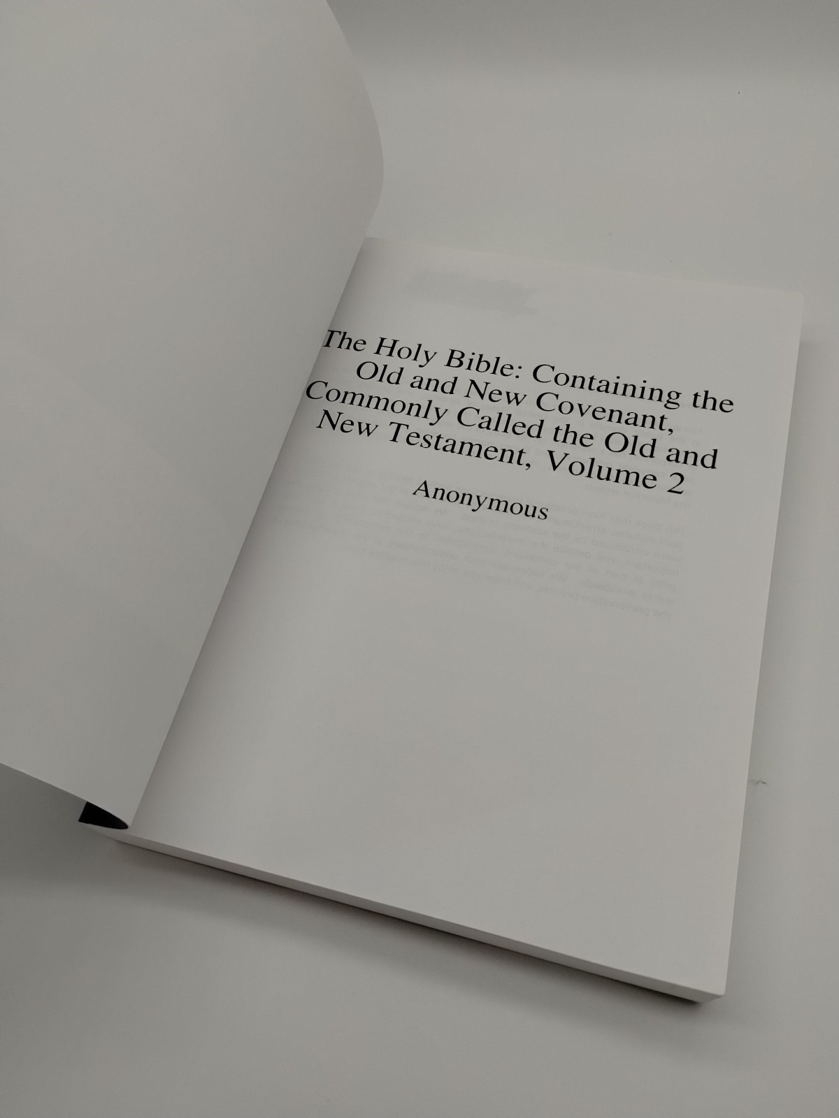 The Holy Bible: Containing The Old And New Covenant Vol 2; 2 Kings – Psalms