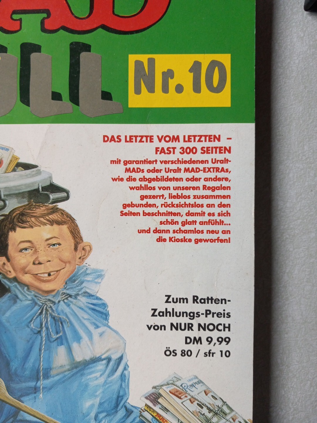 GERMAN MAD Magazine Paperback Book: #10 Deutsches Taschenbuch Vintage Rare!