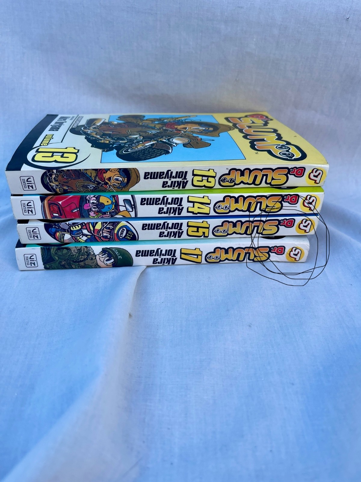 Lot of 4 „Dr Slump“ Akira Toriyama Manga Vol 13, 14, 15, 17 Excellent Condition