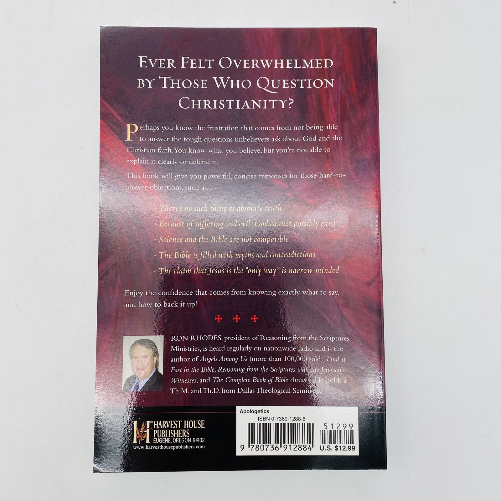 SIGNED Answering the objections of Atheists Agnostics Skeptics Ron Rhodes PB