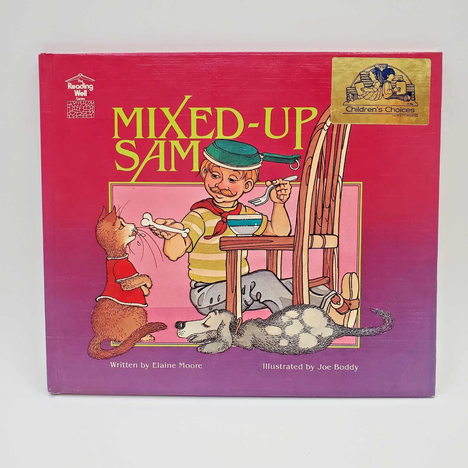 Signed w Art HBDJ Book MIXED UP SAM Elaine Moore To Nancy Hardback Autographed