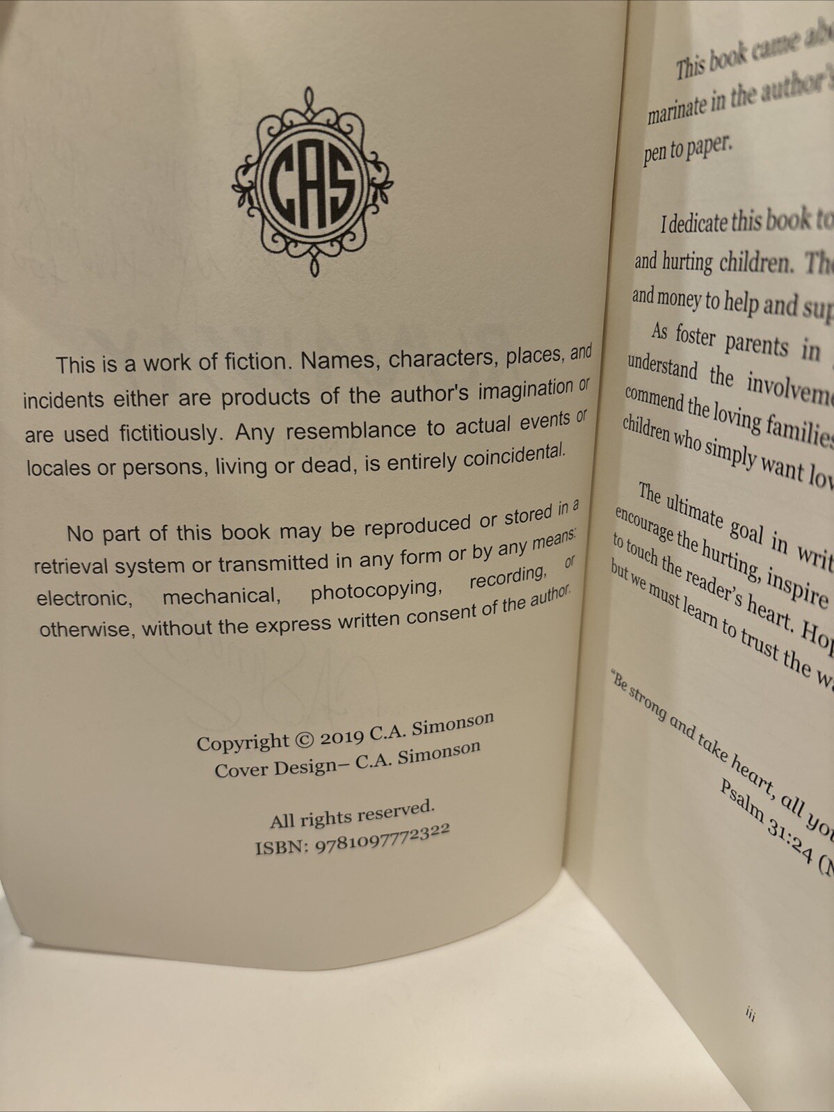 Signed! Inscribed Runaway by C. A. Simonson (2019, Trade Paperback)