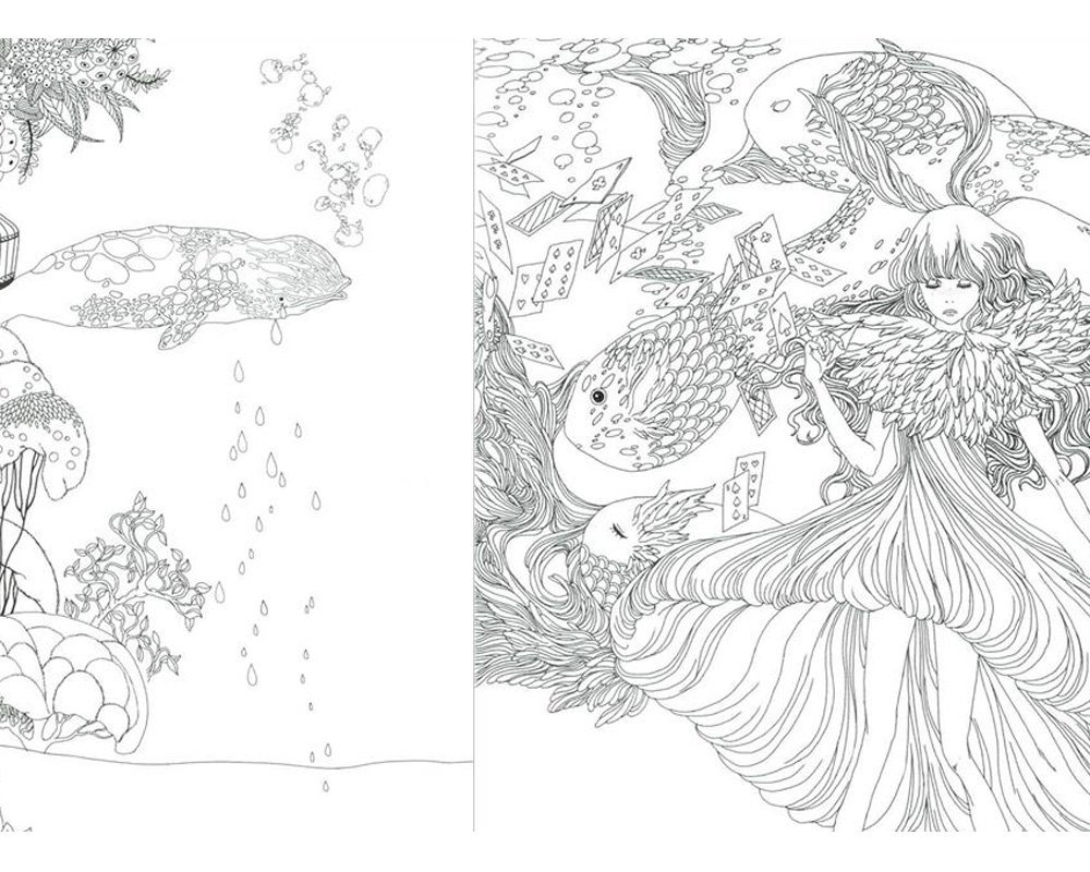 ‘Pandora’ Color Therapy Anti Stress Coloring Books for Adult Relaxation 80 Pages