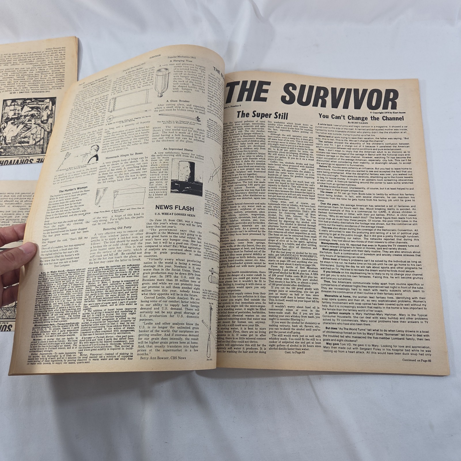 Vintage Kurt Saxon The Survivor Publication Volume 1 & Catalog Issue Large 1976