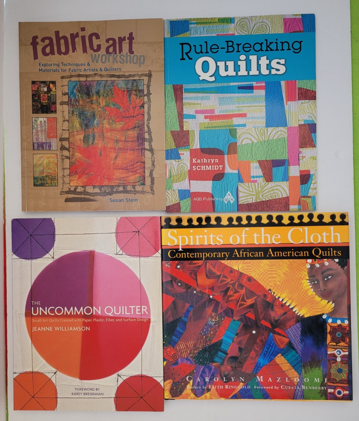 Art Quilting Book Lot: Jean Wells Carolyn Mazloomi Ricky Tims Design 8 Book Lot