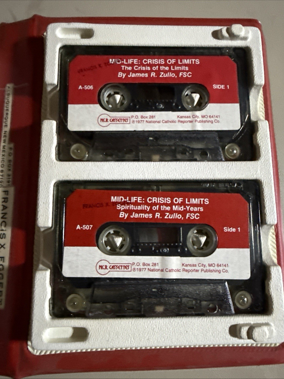 Mid-Life and Crisis of Limits James R. Zullo NCR 4 Cassette Tapes 1977 Catholic