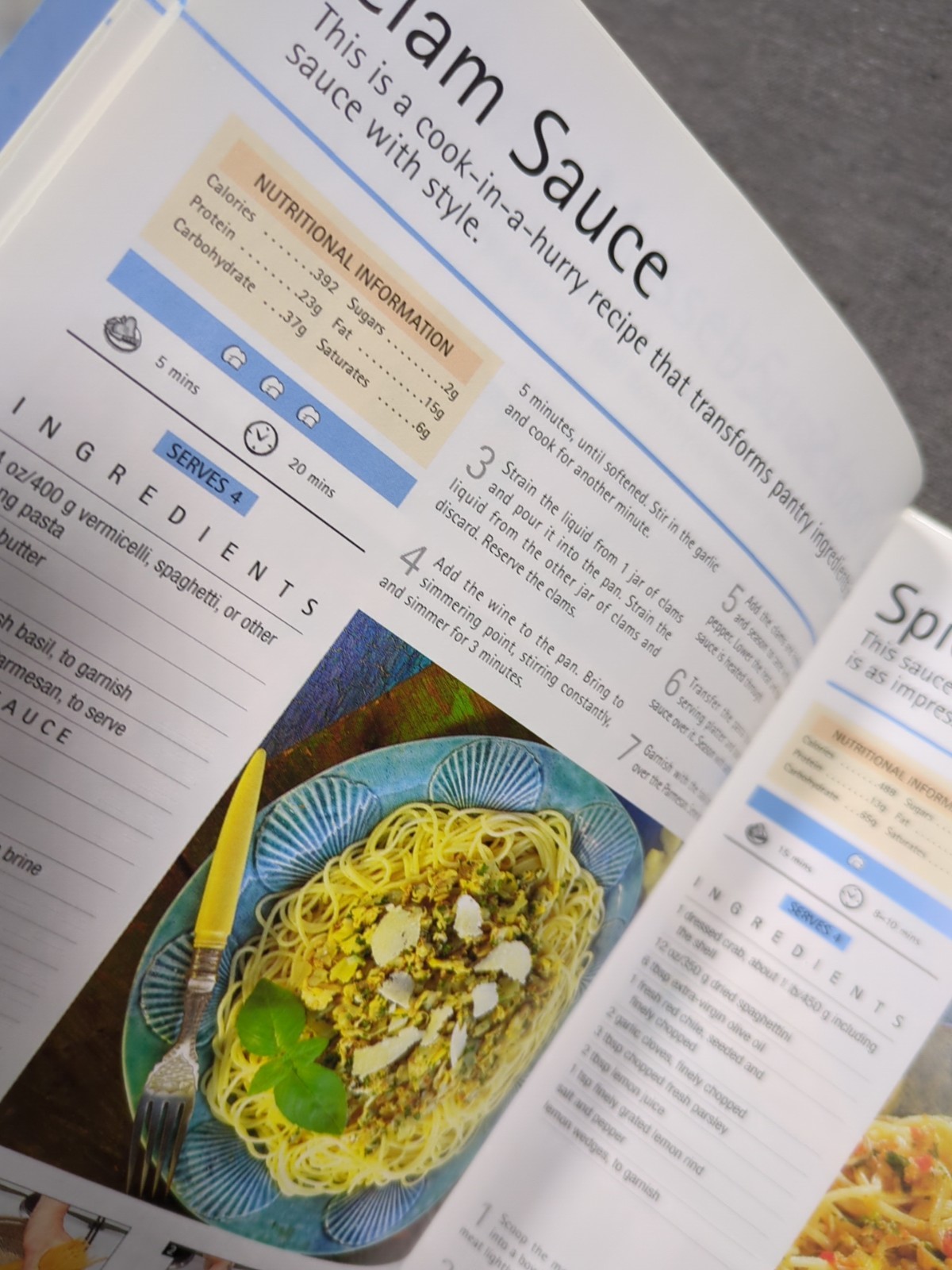 2003 Practical Pasta Sauces VTG Cookbook Published by P3, Parragon, UK 32 pages