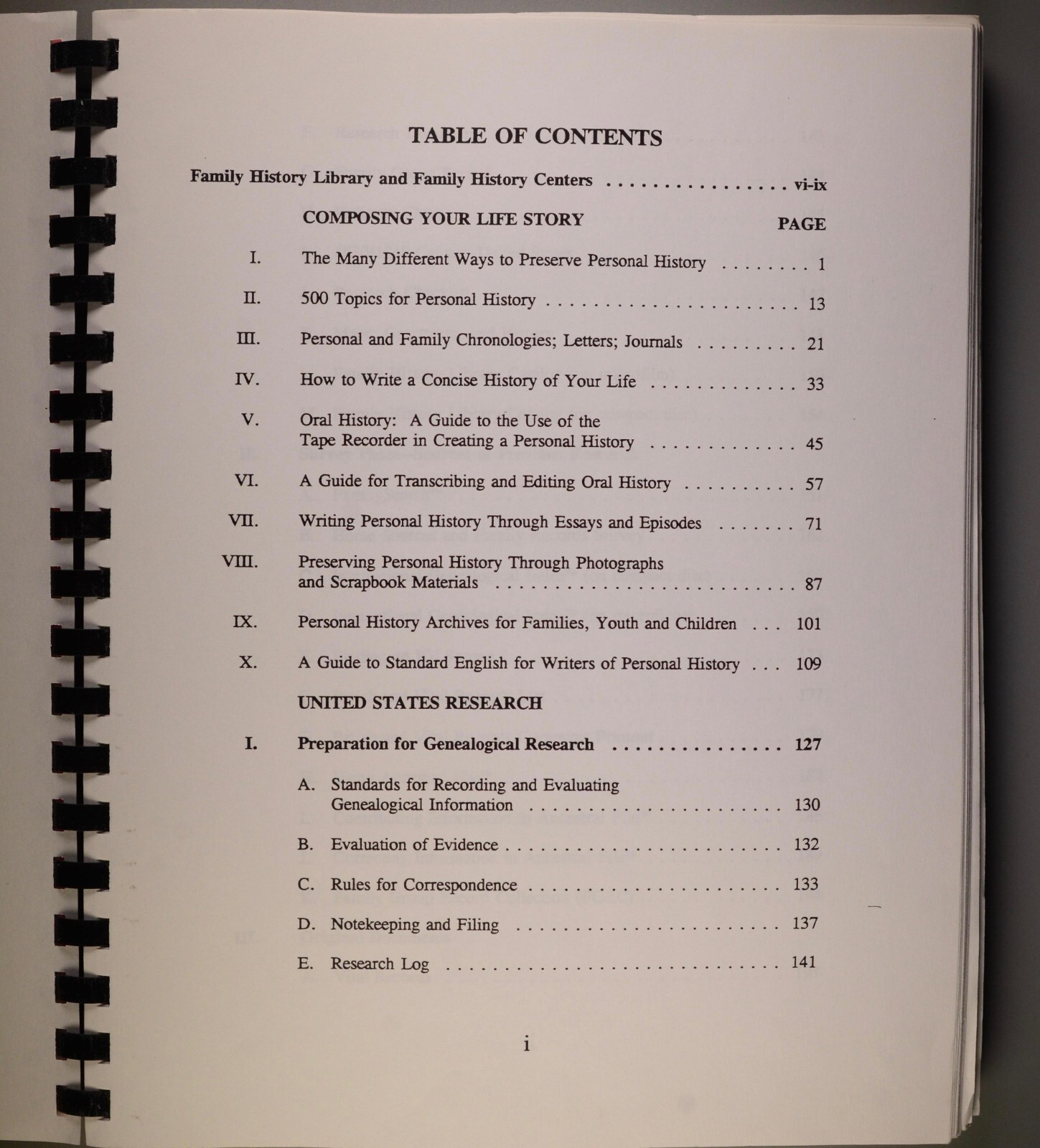 Elderhostel Genealogy Research Syllabus 1994 BYU Brigham Young University Utah