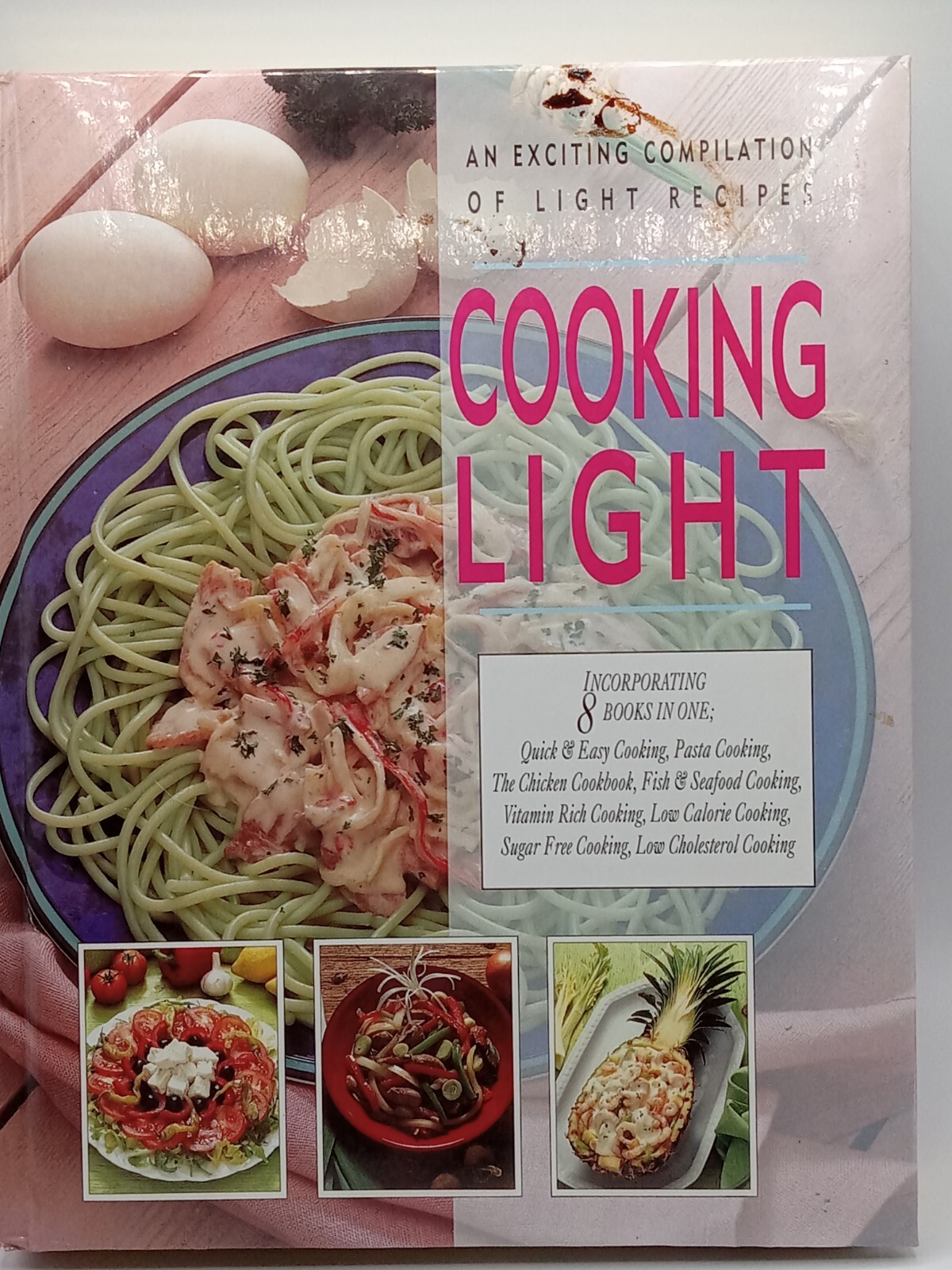 1995 COOKING LIGHT 8 COOKBOOKS IN ONE 584 PAGES 11 IN BY 9 IN