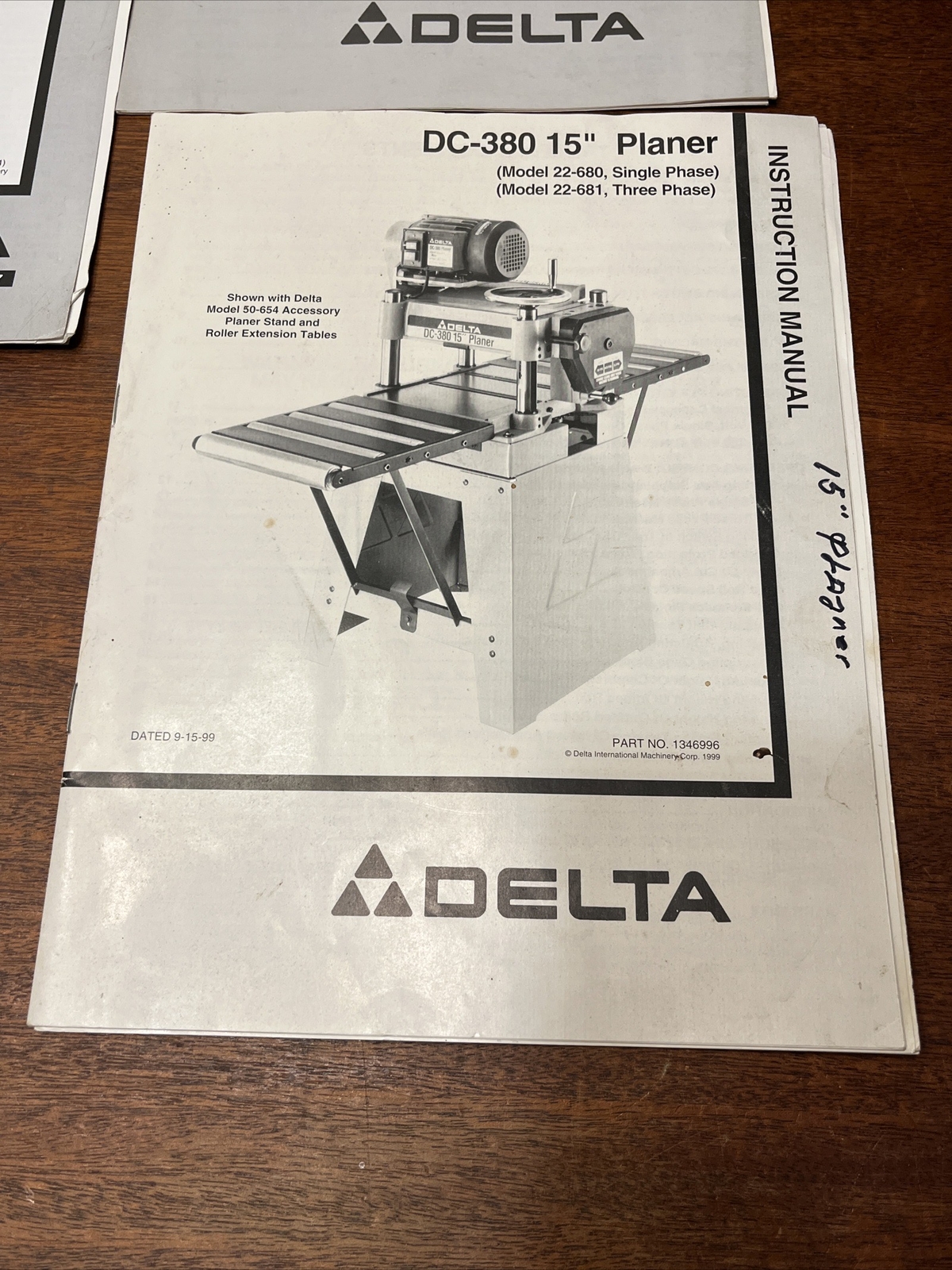 Delta ORIGINAL Instruction Manuals! Belt Sander band saw drill press planer MORE