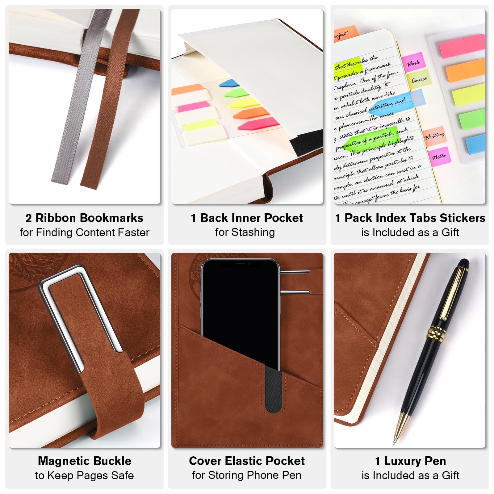 Lined Notebook Journal for Men Women, 365 Pages Numbered College Ruled Notebo…