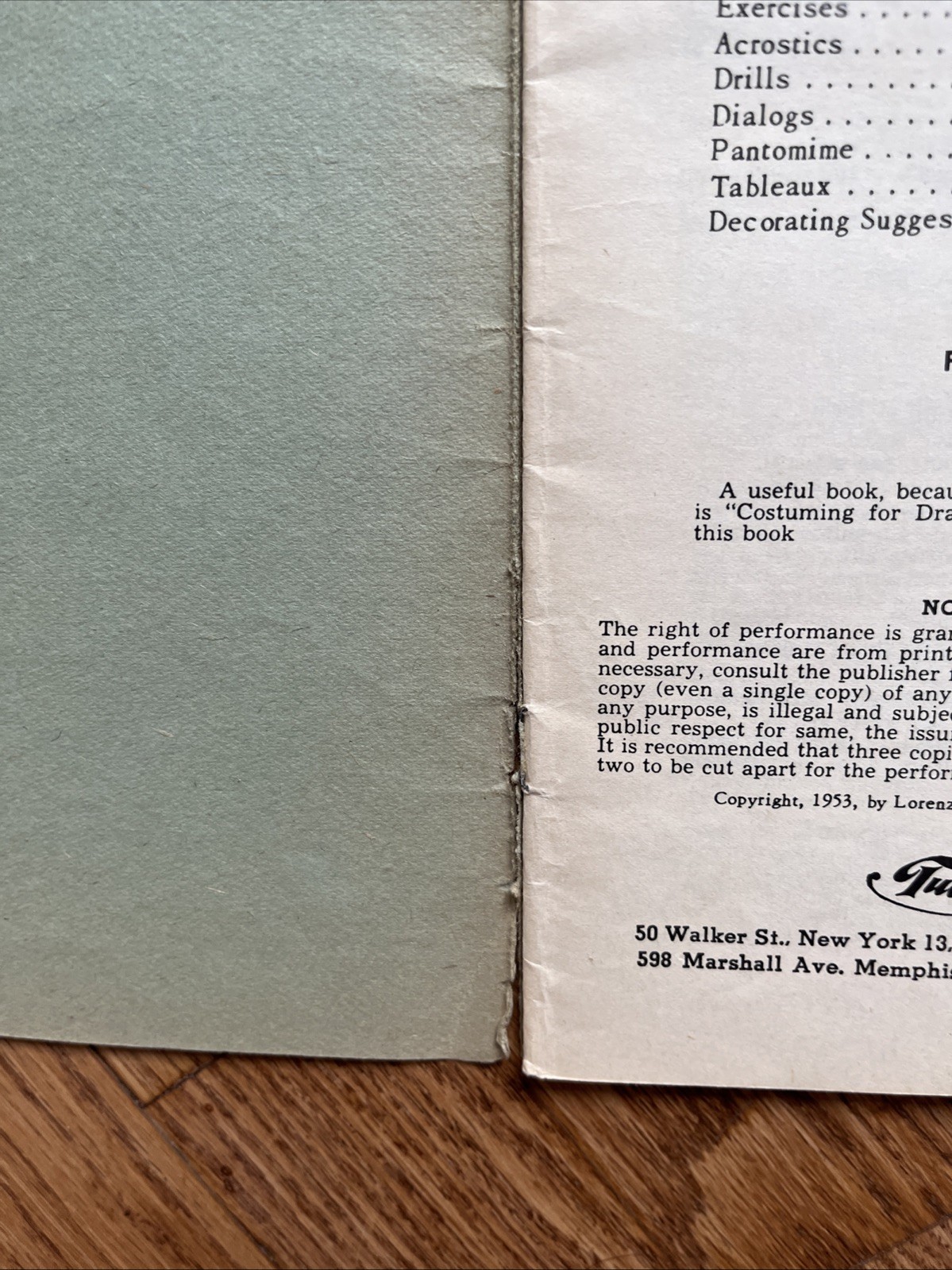 Vtg 1953 Children’s Day Suggestion Book No. 22 Tullar Meredith Program Helper