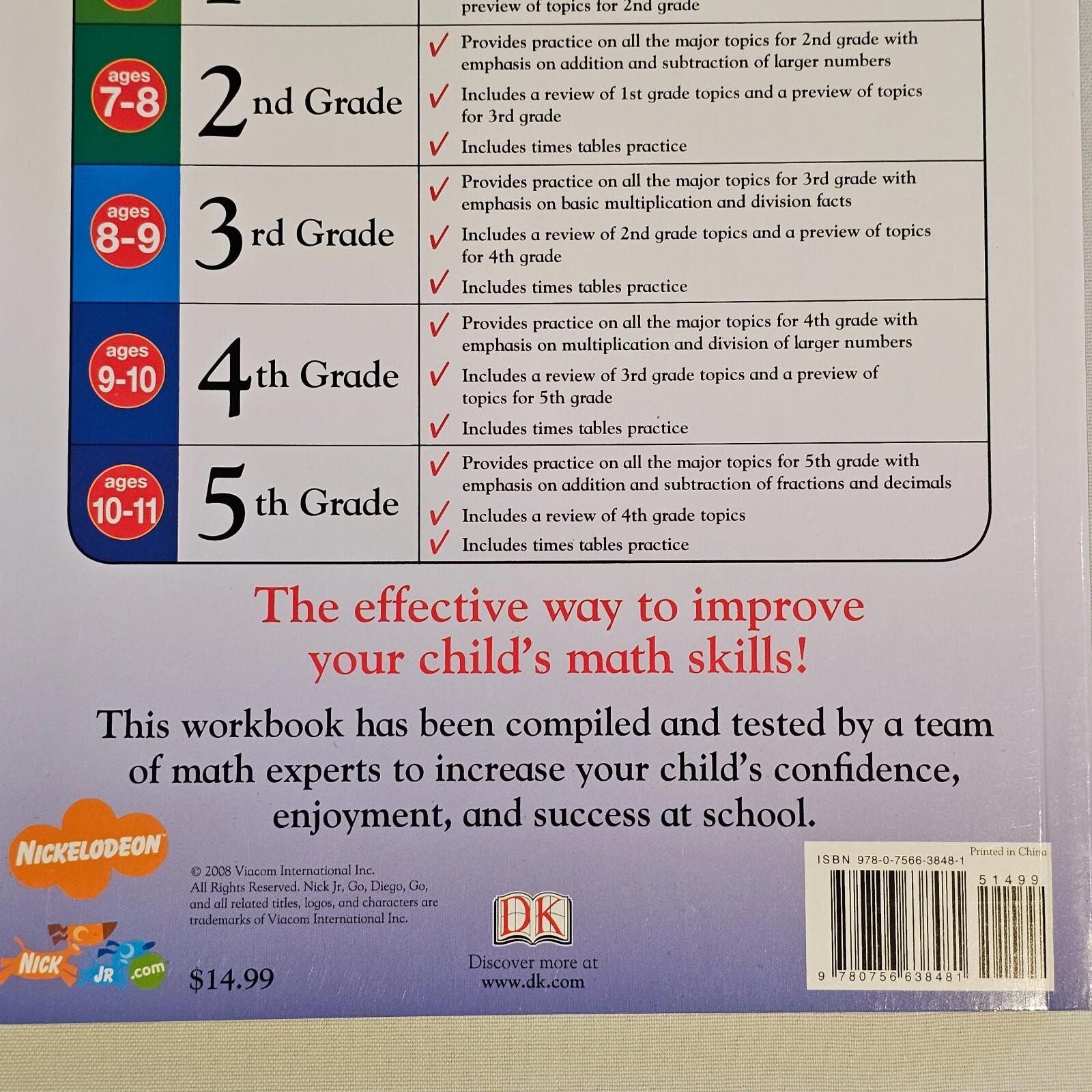 NEW Go Diego Go First Grade 1st Workbook Math Made Easy Homeschool Tutor Teacher