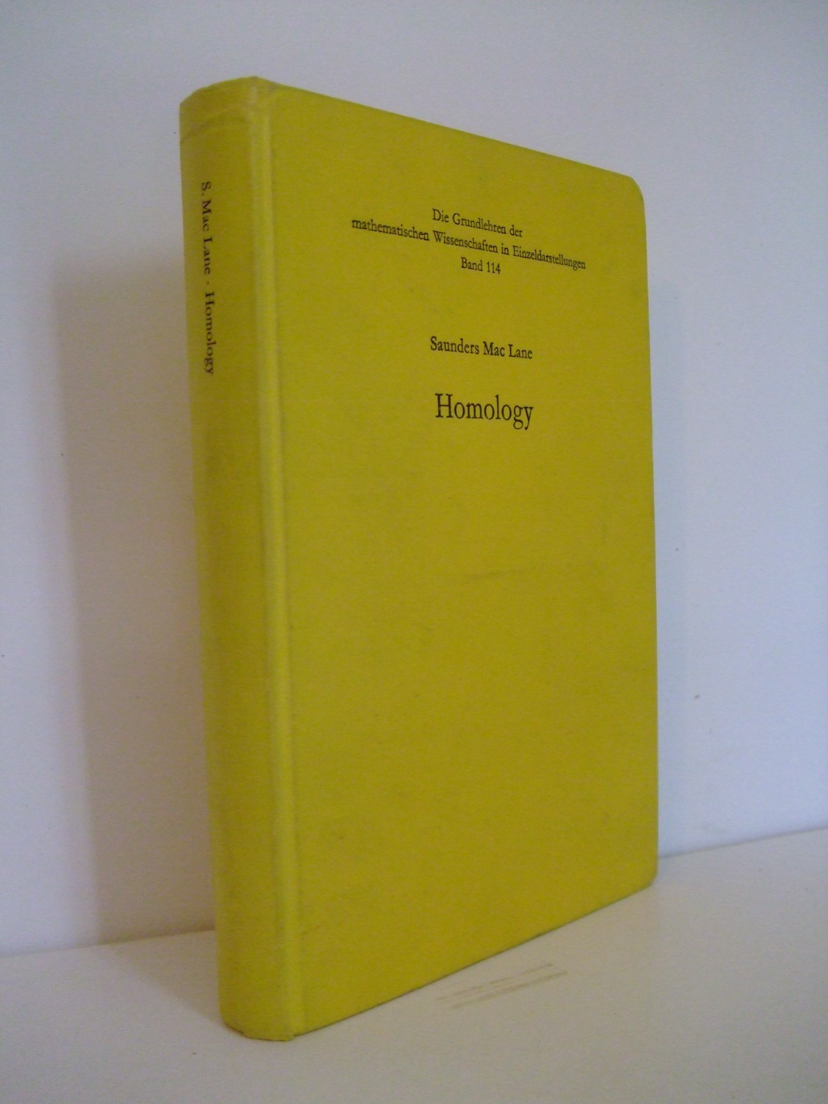 Homology by Saunders Mac Lane. Springer-Verlag, 1967