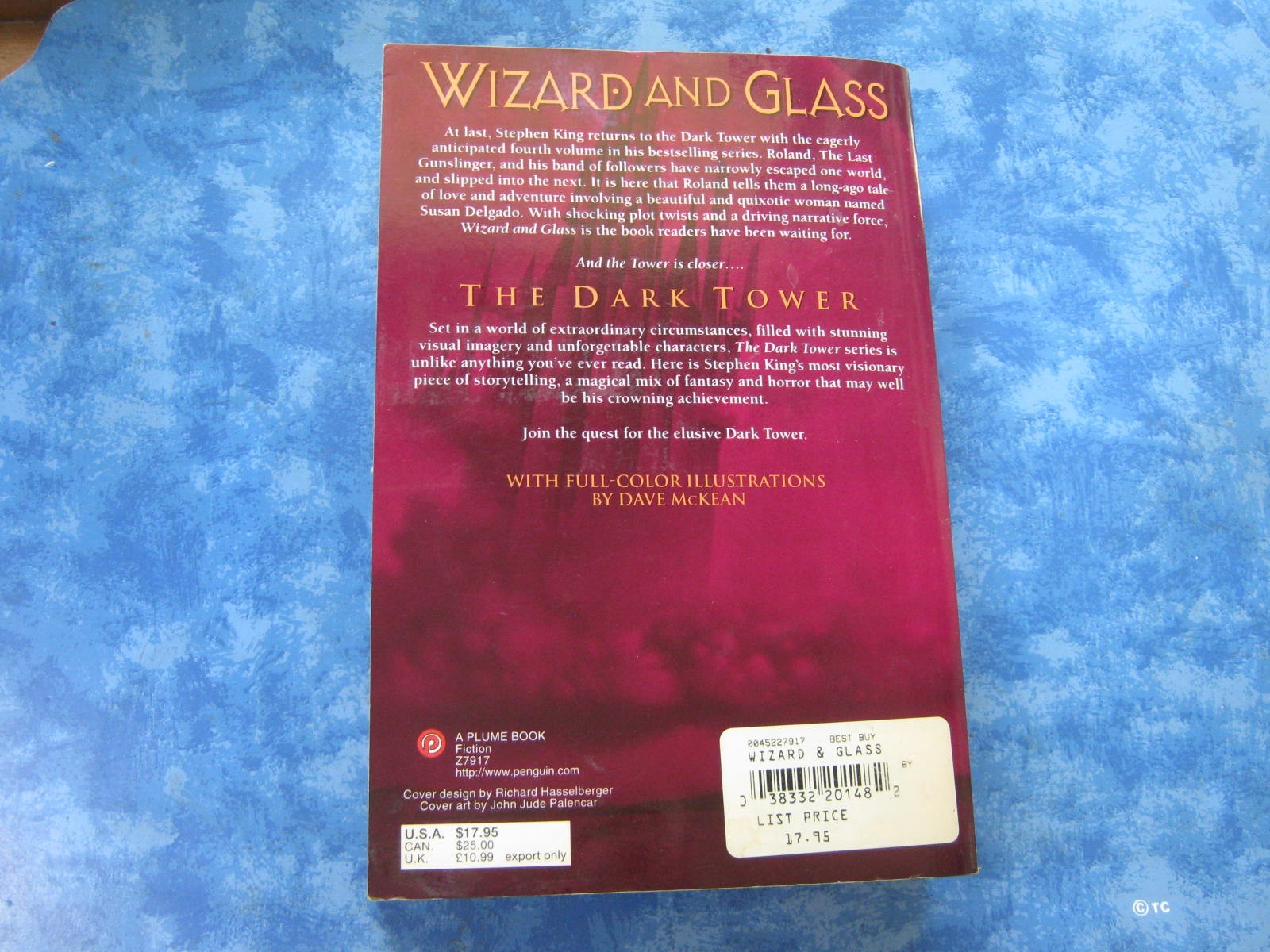 WIZARD AND GLASS The Dark Tower IV STEPHEN KING SC 1997 1st Plume Printing VGC