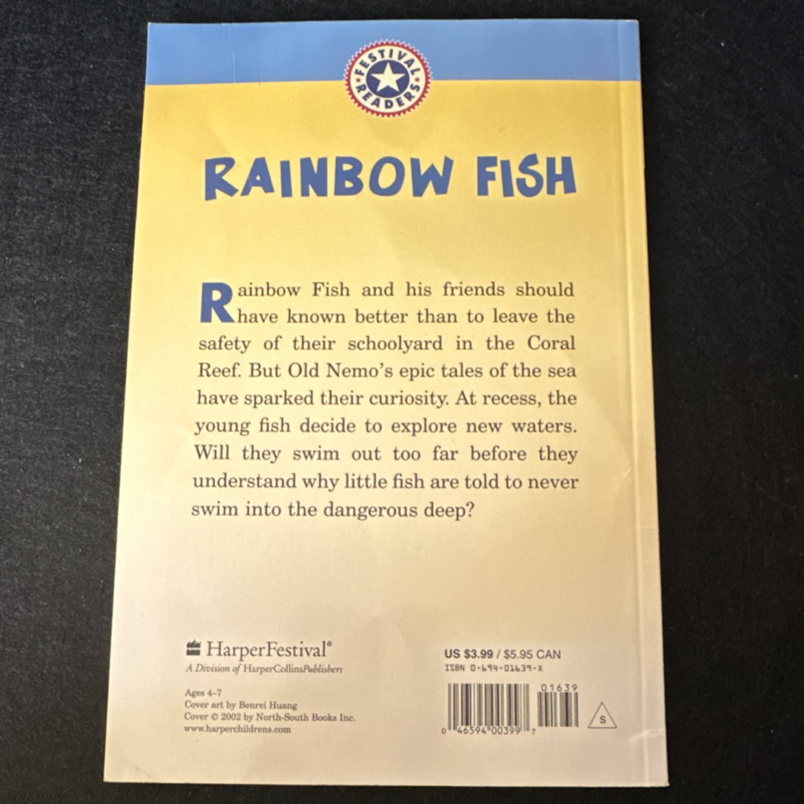 Rainbow Fish: The Dangerous Deep by Marcus Pfister, Illustrated, HarperFestival…