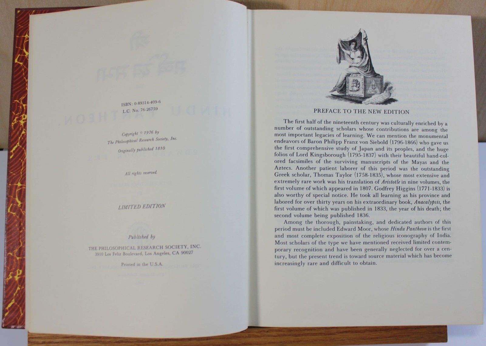 THE HINDU PANTHEON By Edward Moor [Hardcover]