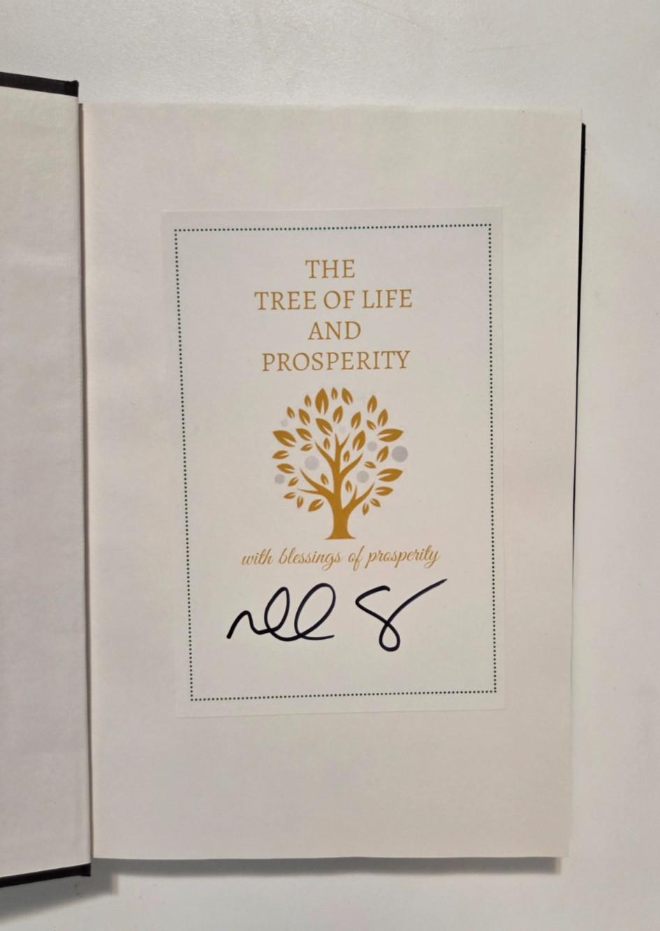 SIGNED 1st edition Tree of Life & Prosperity | HC 2021 Michael Eisenberg