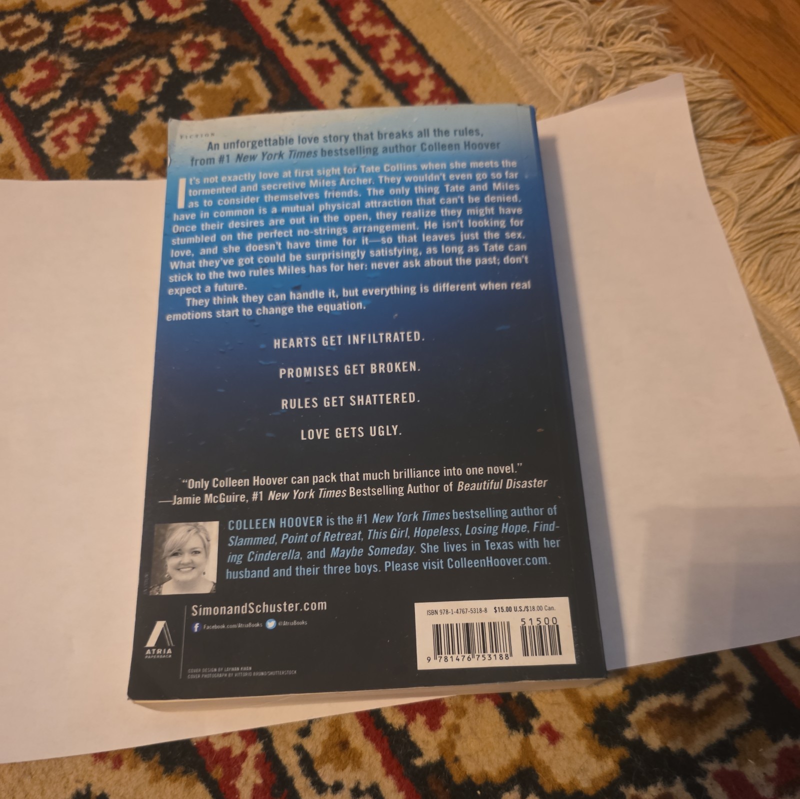 Ugly Love : A Novel by Colleen Hoover (2014, Trade Paperback)