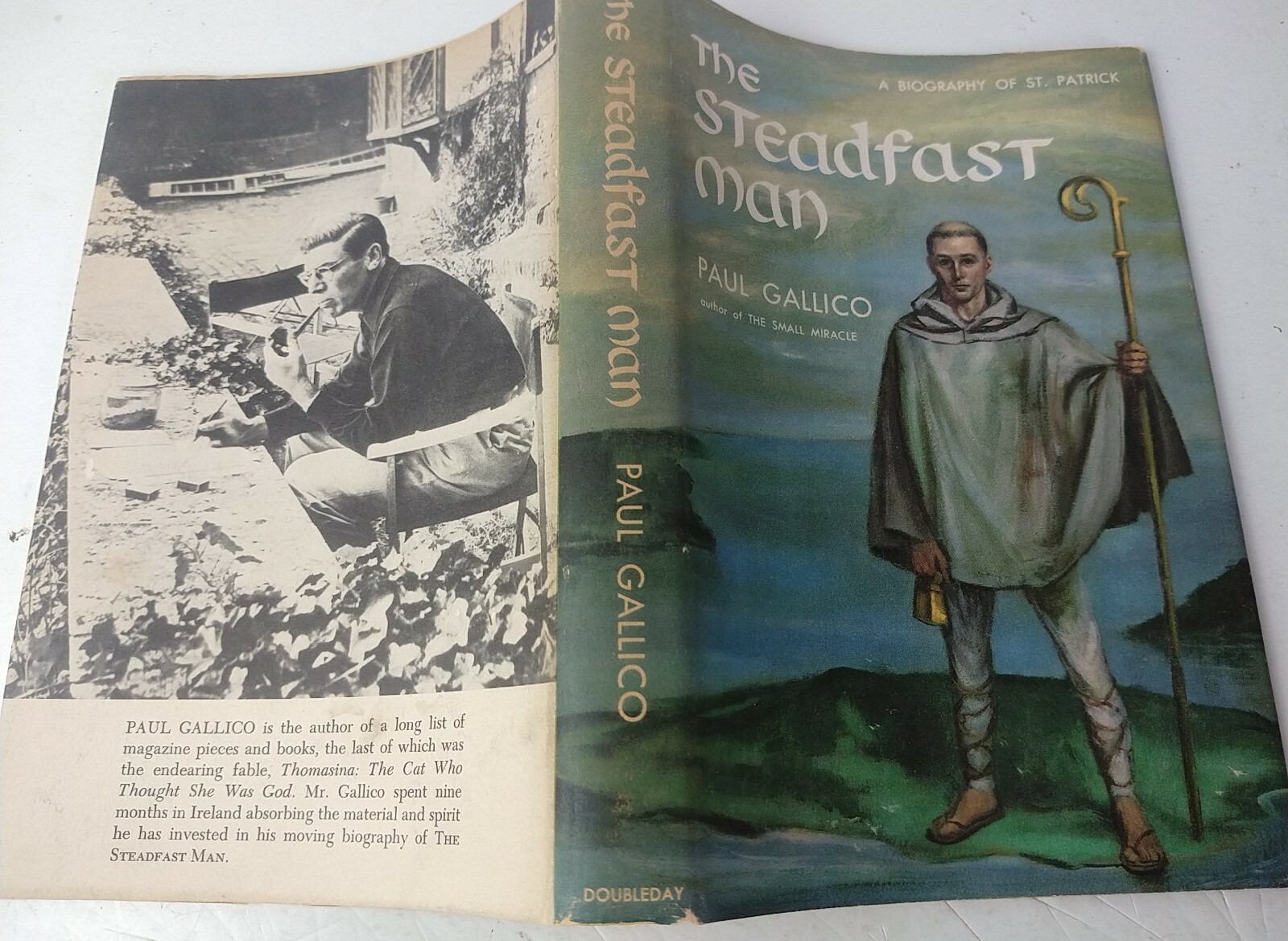1958 THE STEADFAST MAN:A Biography of St. Patrick by P. Gallico HCDJ 1st Edition