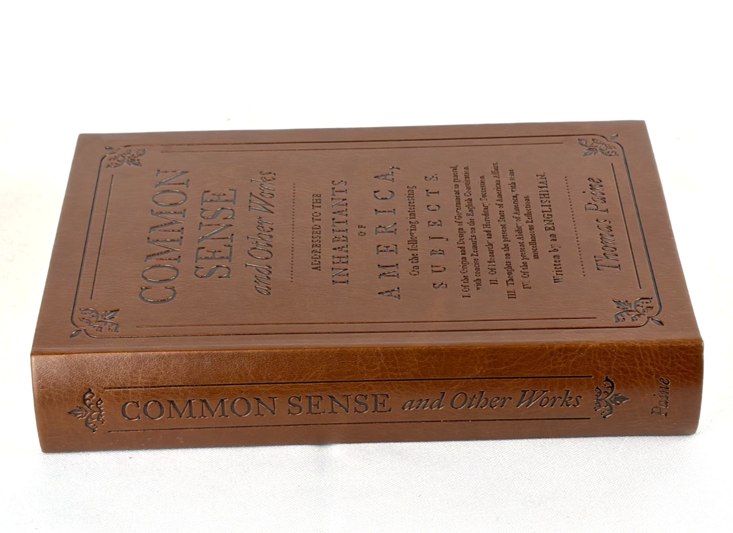 COMMON SENSE AND OTHER WORKS Thomas Paine Faux Leather Flexibound Classic *New*