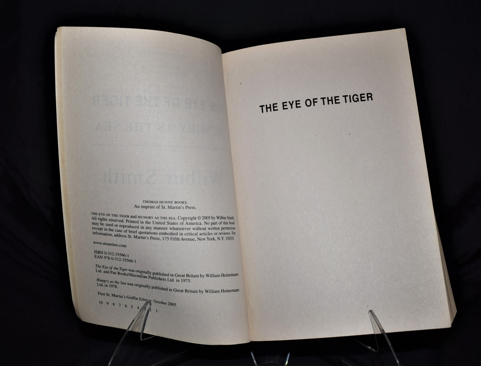 Eye of the Tiger/Hungry as the Sea (c 2005) ~ pages 704 [2 bks in 1] ~ Pb
