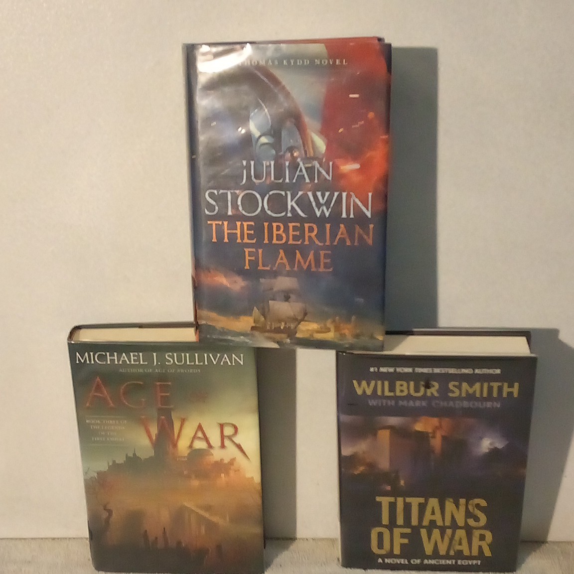 3 Hardcover Fantasy War Novel Lot w/ Dust Jackets: Stockwin, Sullivan, Smith
