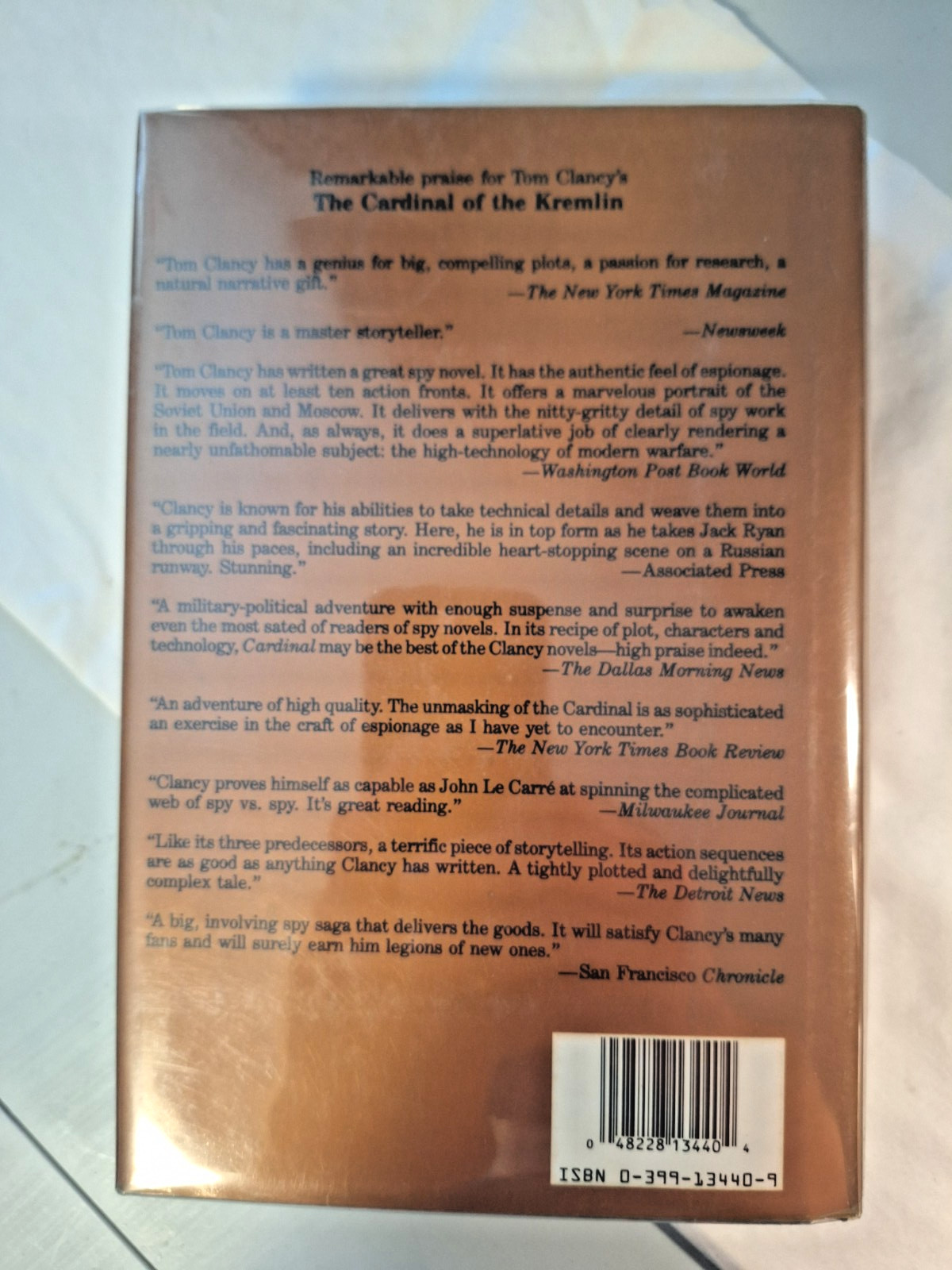 CLEAR and PRESENT DANGER By TOM CLANCY 1ST EDITION DJ A GOOD BOOK
