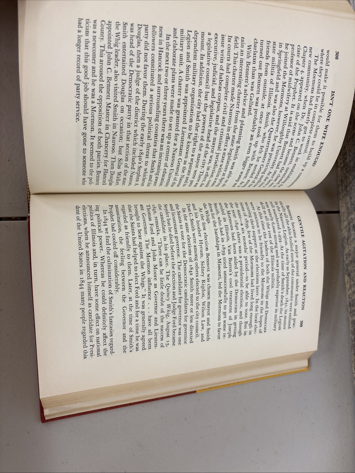 Isn’t One Wife Enough? The Story of Mormon Polygamy-1954 First Ed. w Dust Jacket