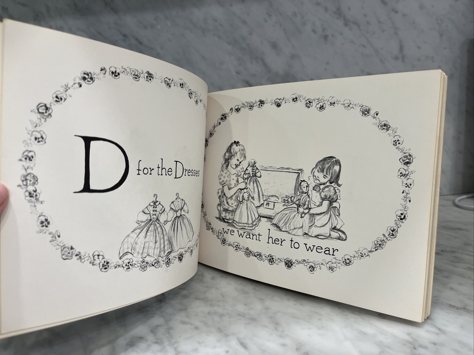 A is for Annabelle Tasha Tudor 1954 – scrapbooking baby shower – Missing 1 Page