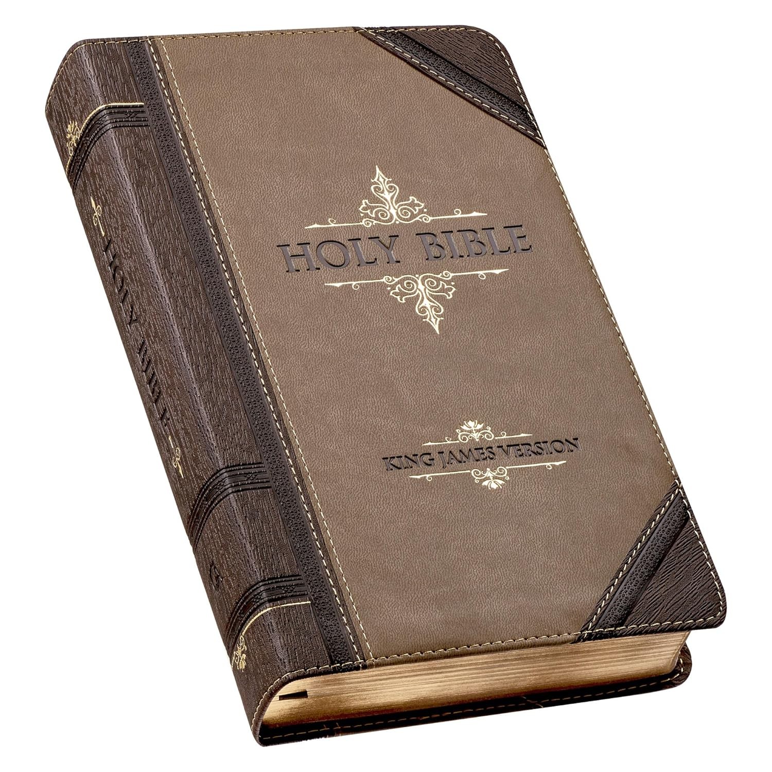 KJV Holy Bible, Giant Print Standard Size Faux Leather Red Letter Edition – Thum