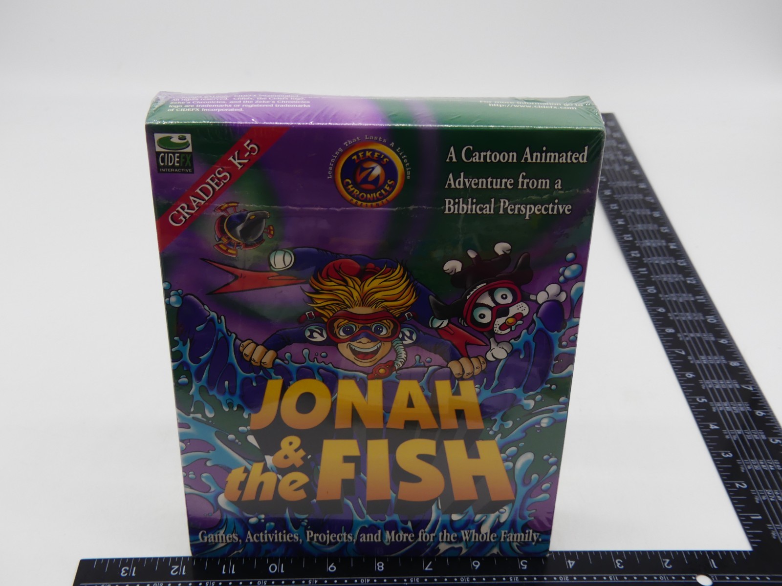 New Vintage Zeke’s Chronicles Jonah & The Fish Big Box PC 95 Mac Game CIDEFX
