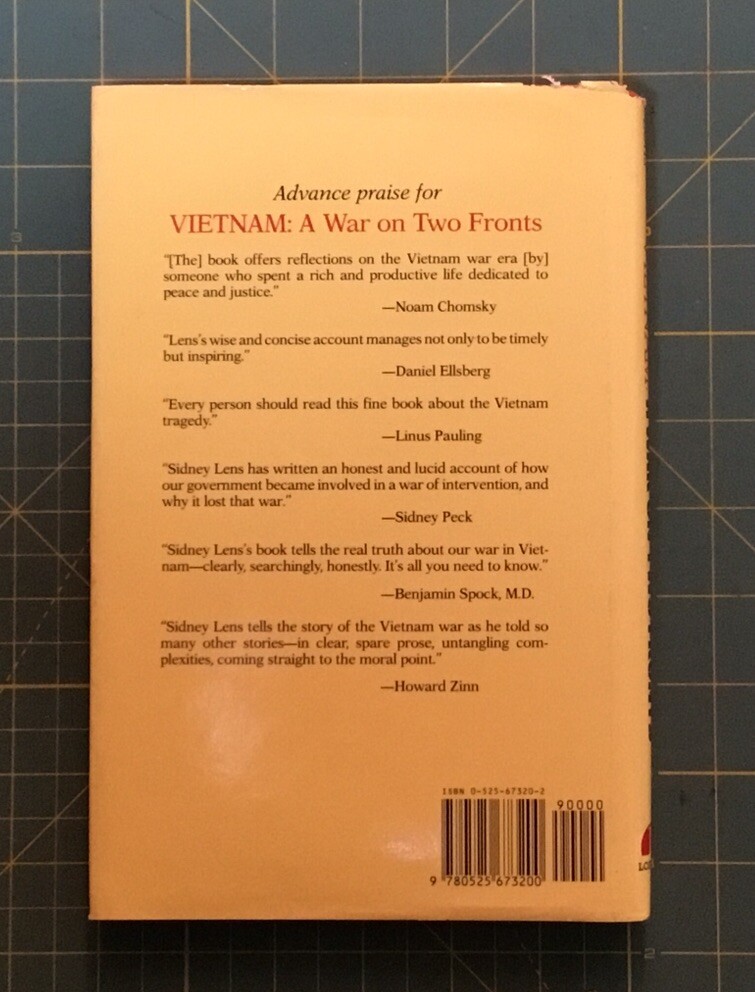 VIETNAM A WAR ON TWO FRONTS By Sidney Lens, 1990, 116 PAGES, Informative!