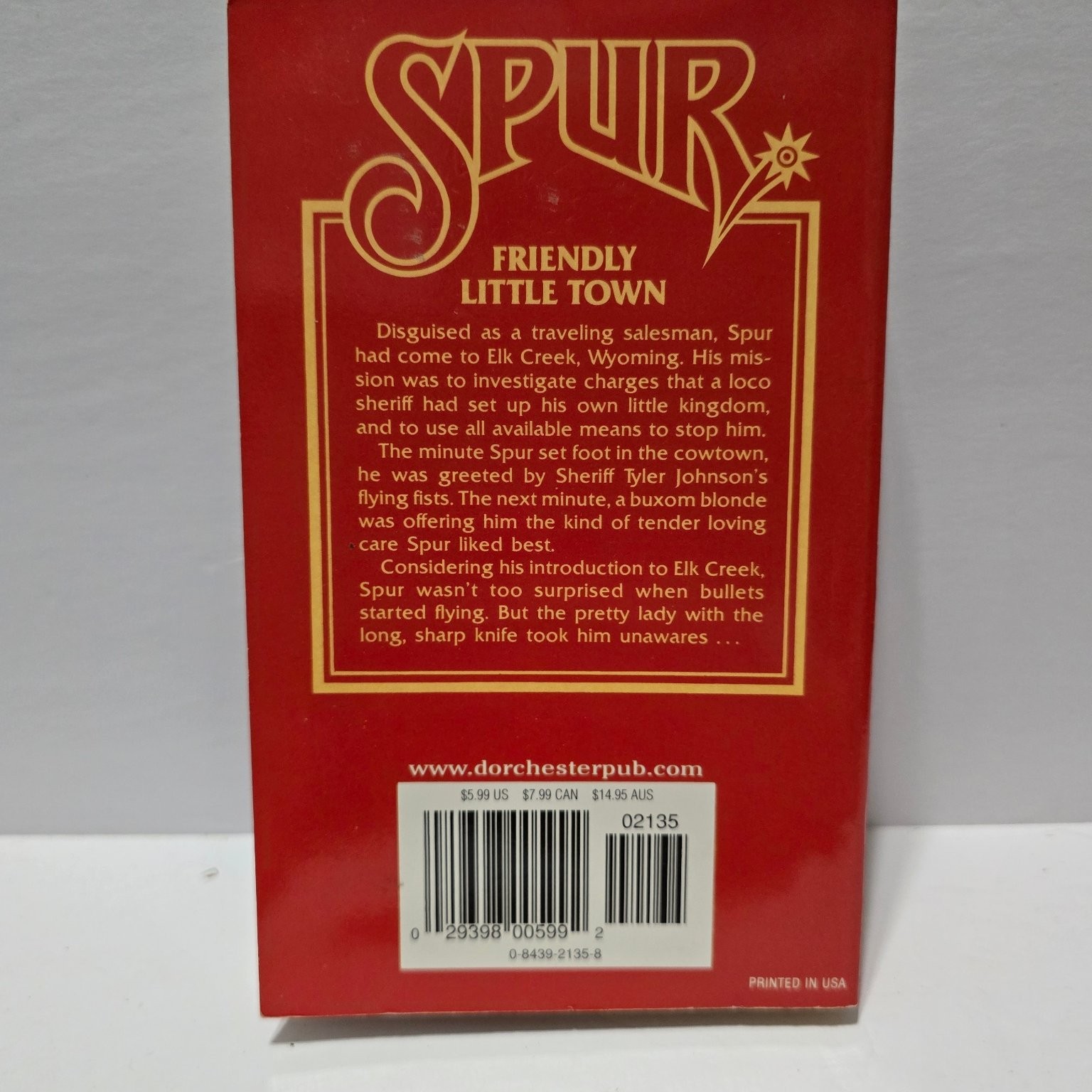 SPUR Wyoming Wench Dirk Fletcher 2003 Western Adventure Dorchester