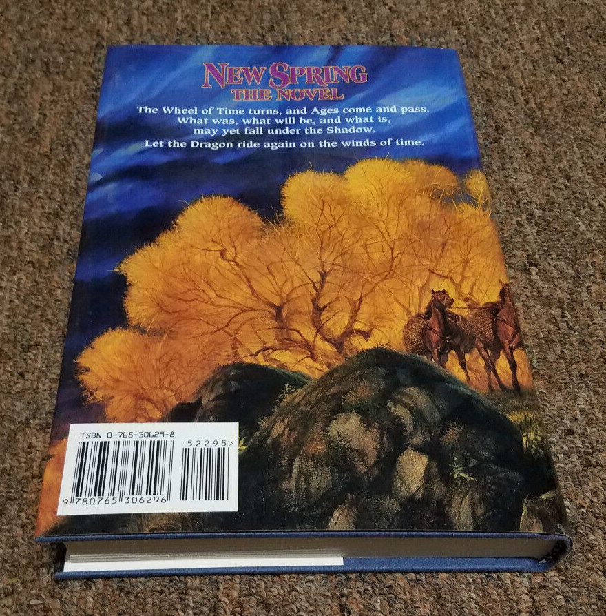 Robert Jordan Wheel of Time Ser. New Spring : The Novel 2004 Hardcover, 1st ed