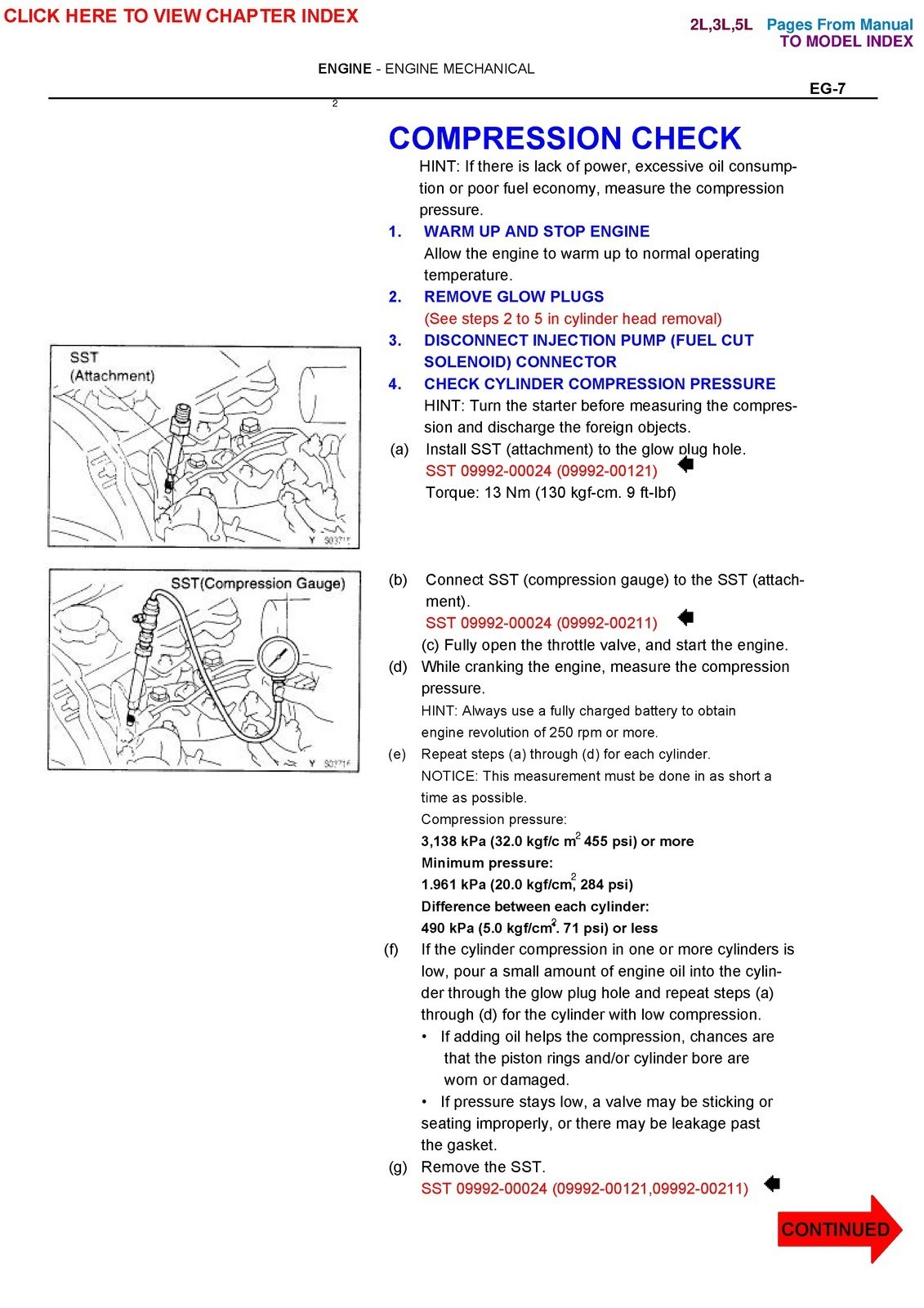 TOYOTA 2L 3L Diesel Engine Repair Manual 1999, EXTRA-DUTY BINDER, TOUGH COVERING