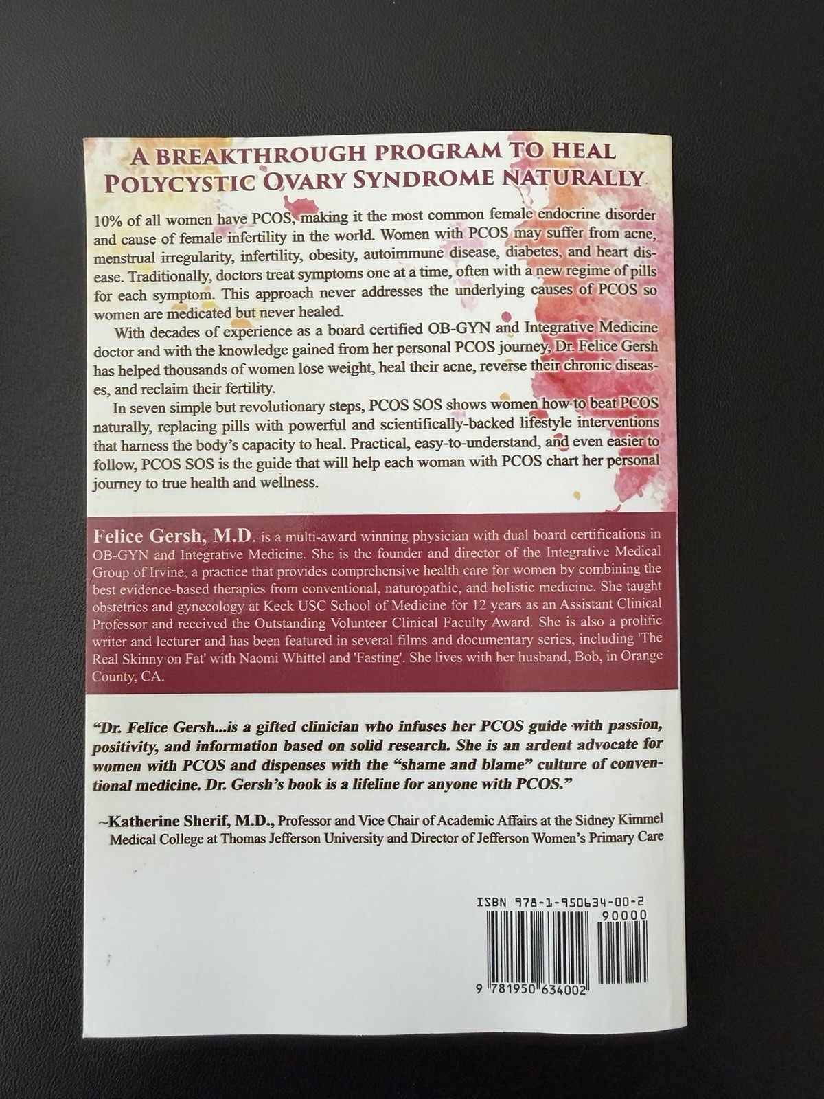 PCOS SOS Felice Gersh & Alexis Perella Paperback 2019 Post Hill Press