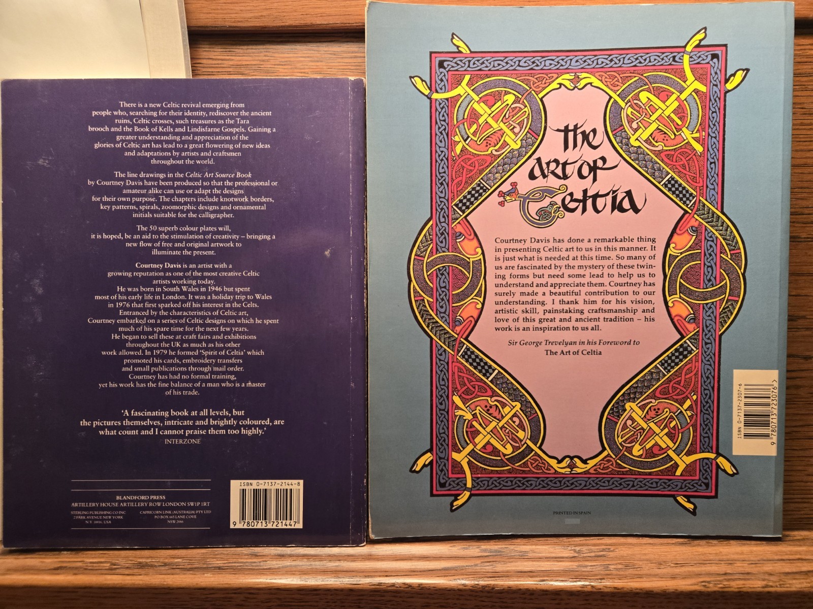 Courtney Davis The Celtic Art Source Book & Art of Celtia Blandford Press