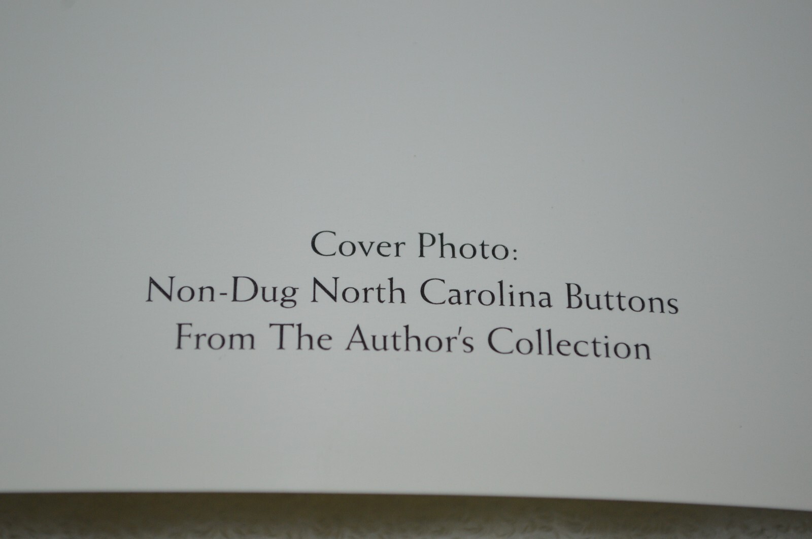 NORTH CAROLINA CIVIL WAR BUTTONS ~ C. TERRY TEFF ~ UNSIGNED COPY ~ NEW