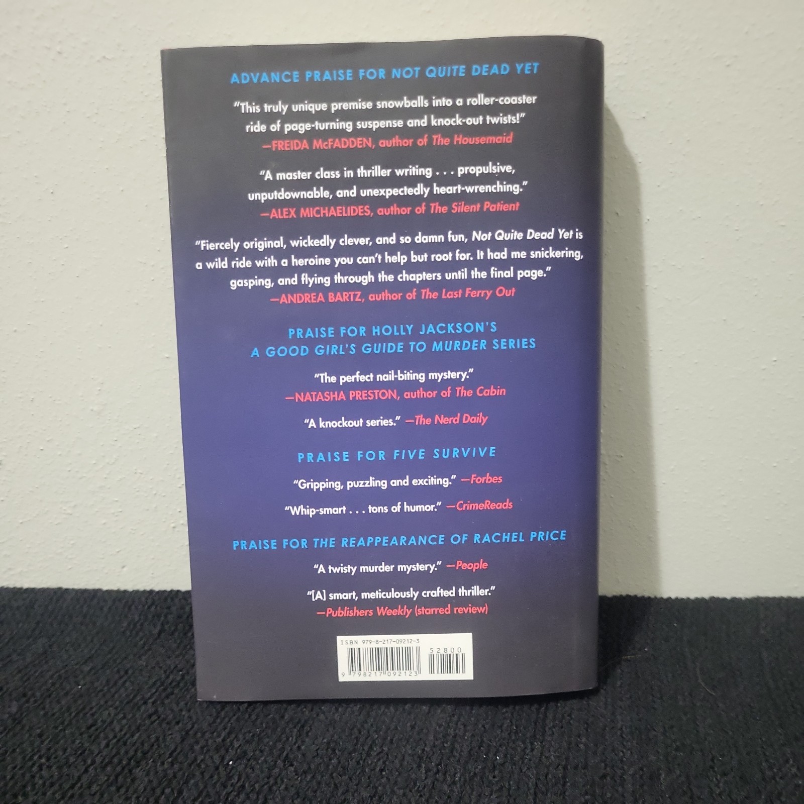 Not Quite Dead Yet by Holly Jackson 2025 Hardcover 1st Edition Like New