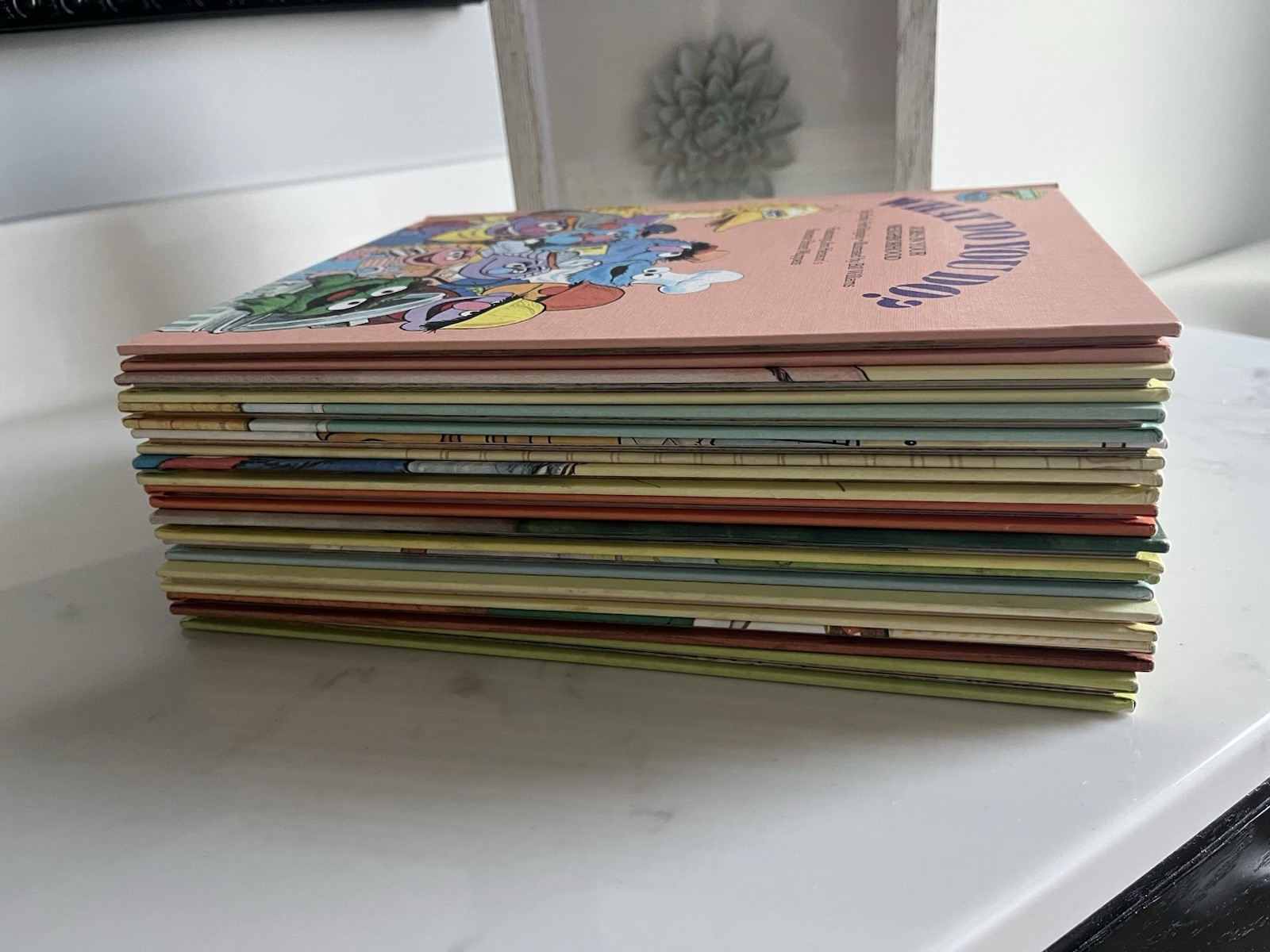 Sesame Street Book Club Book Lot of 12 Vintage 1980 Hardcover Freddie Twiddlebug