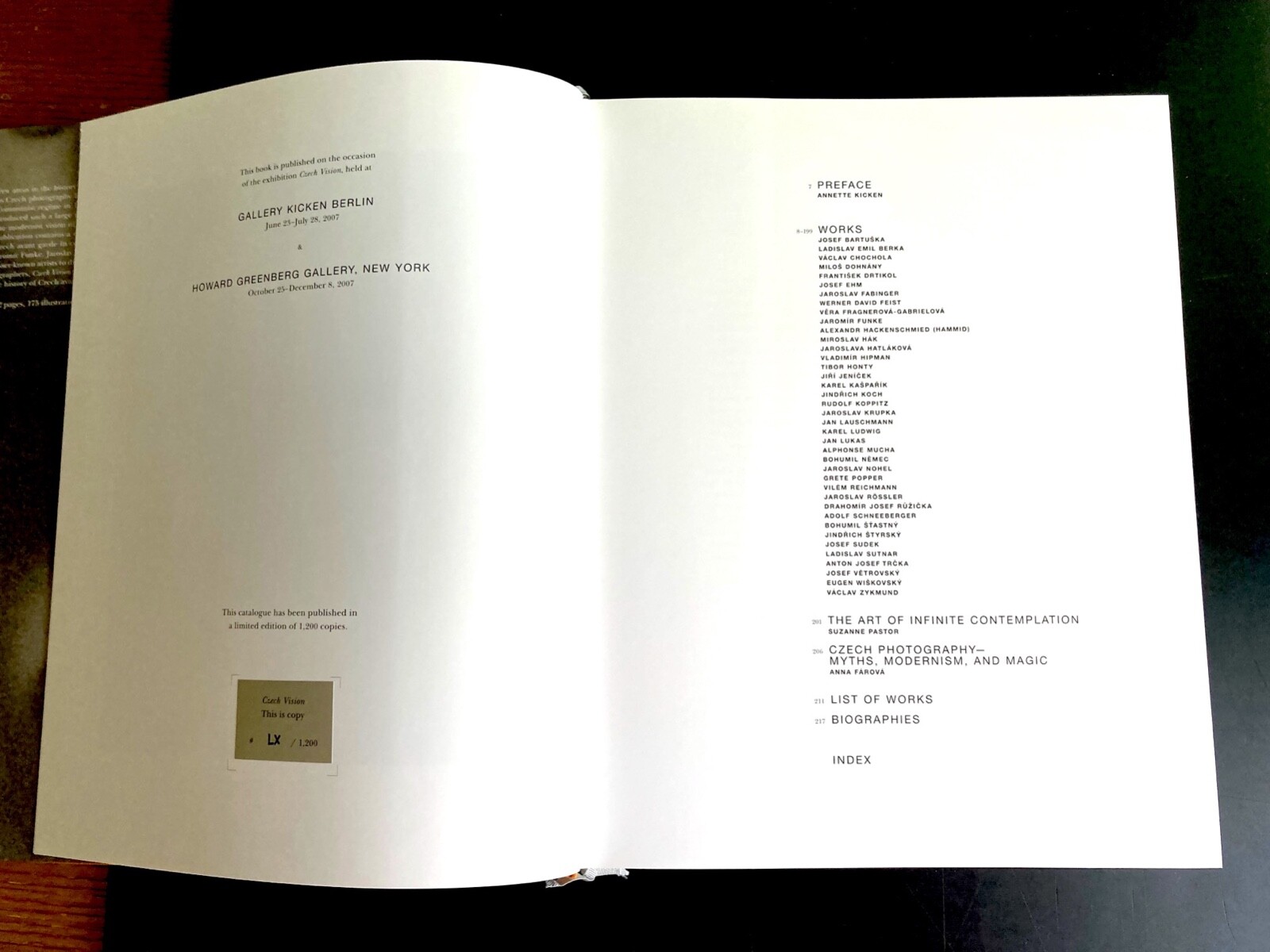 Czech Vision / Avant-garde Photography 2007 Kicken & Greenberg / HC 1st DJ Exc