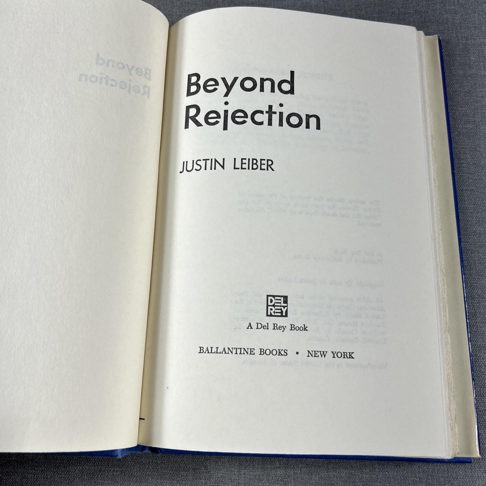 Transfigurations Bishop & Beyond Rejection Leiber 2 Vintage Hardcover Book