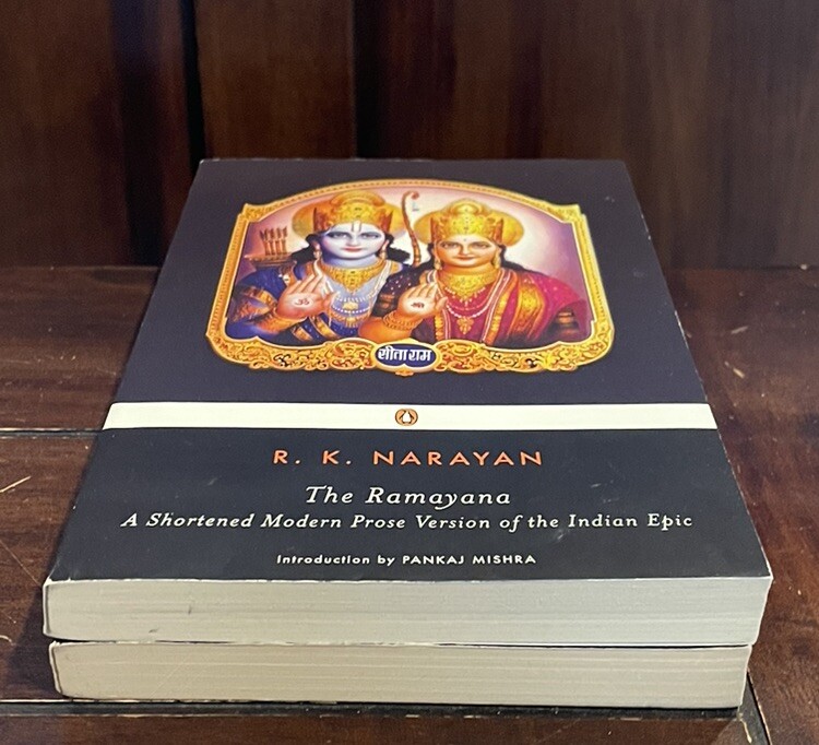 R.K. Narayan 2 Paperback Book LOT: The Ramayana AND Malgudi Days -Free Shipping