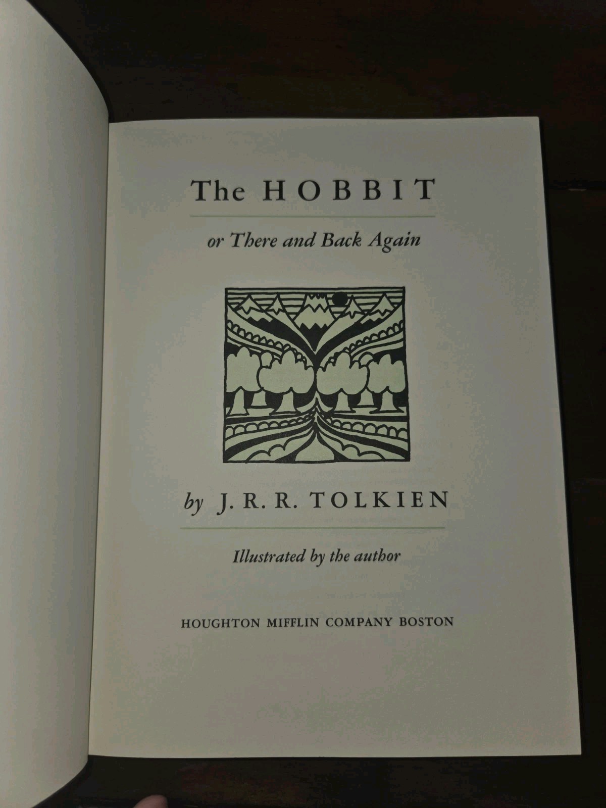Collector’s Edition of J.R.R. Tolkien’s The Hobbit 1997 Hardcover Green