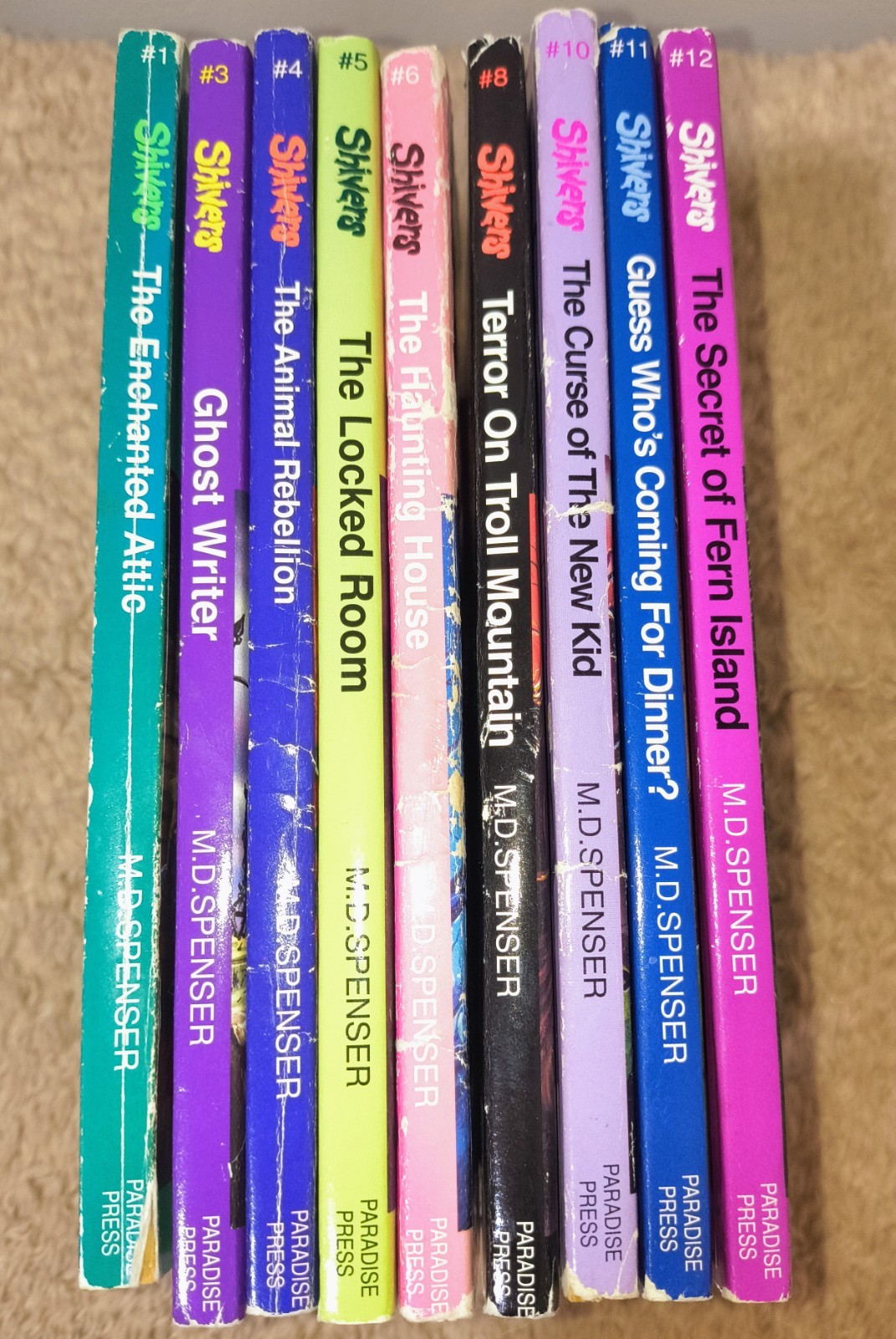 LN 1st EDITION Vintage/90s Lot of (9) Rare SHIVERS Paperback Books 1,3-6,8,10-12