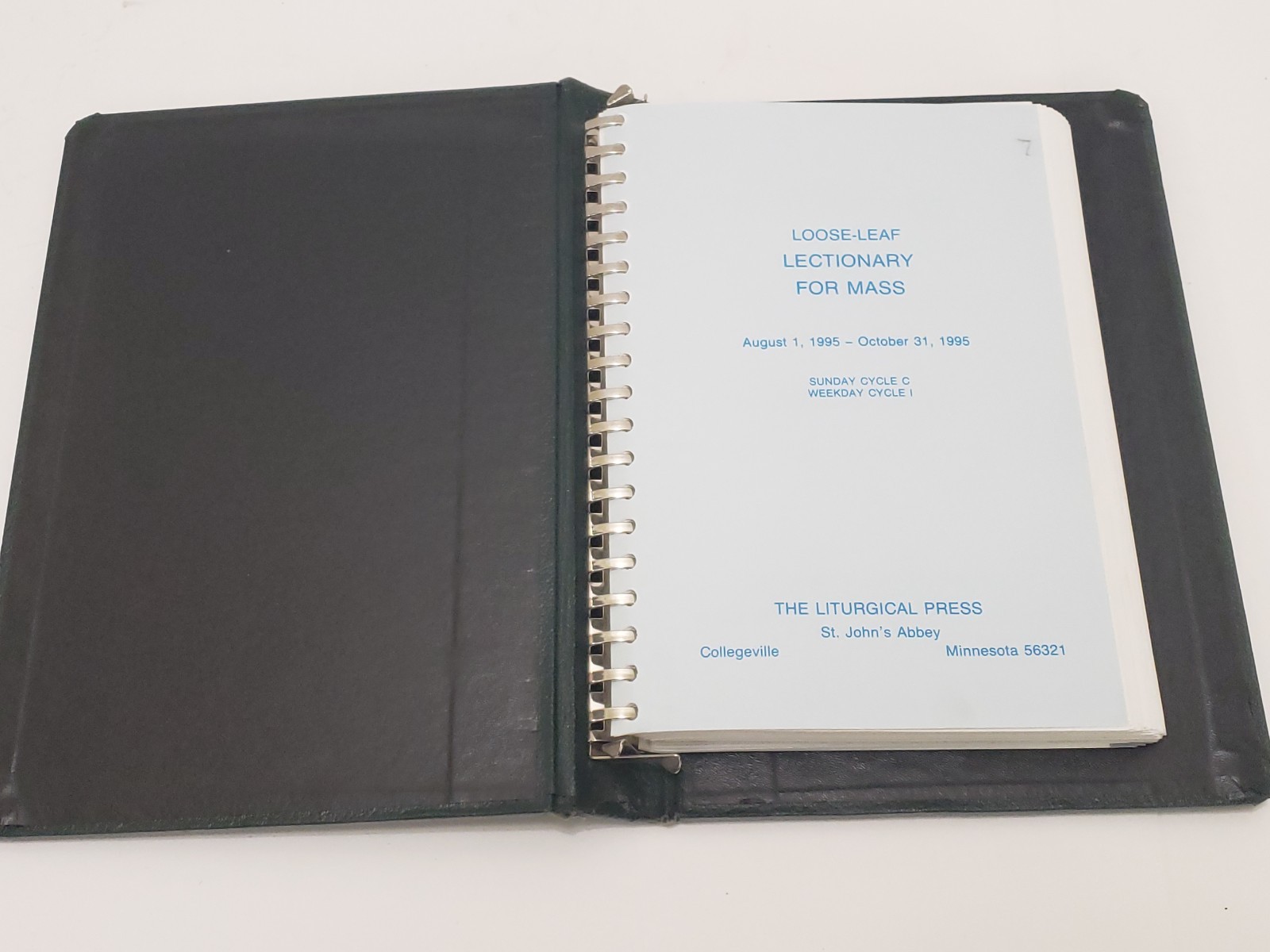 Lectionary for Mass – Loose Leaf – 1996 – Liturgical Press Marriage & The Sick