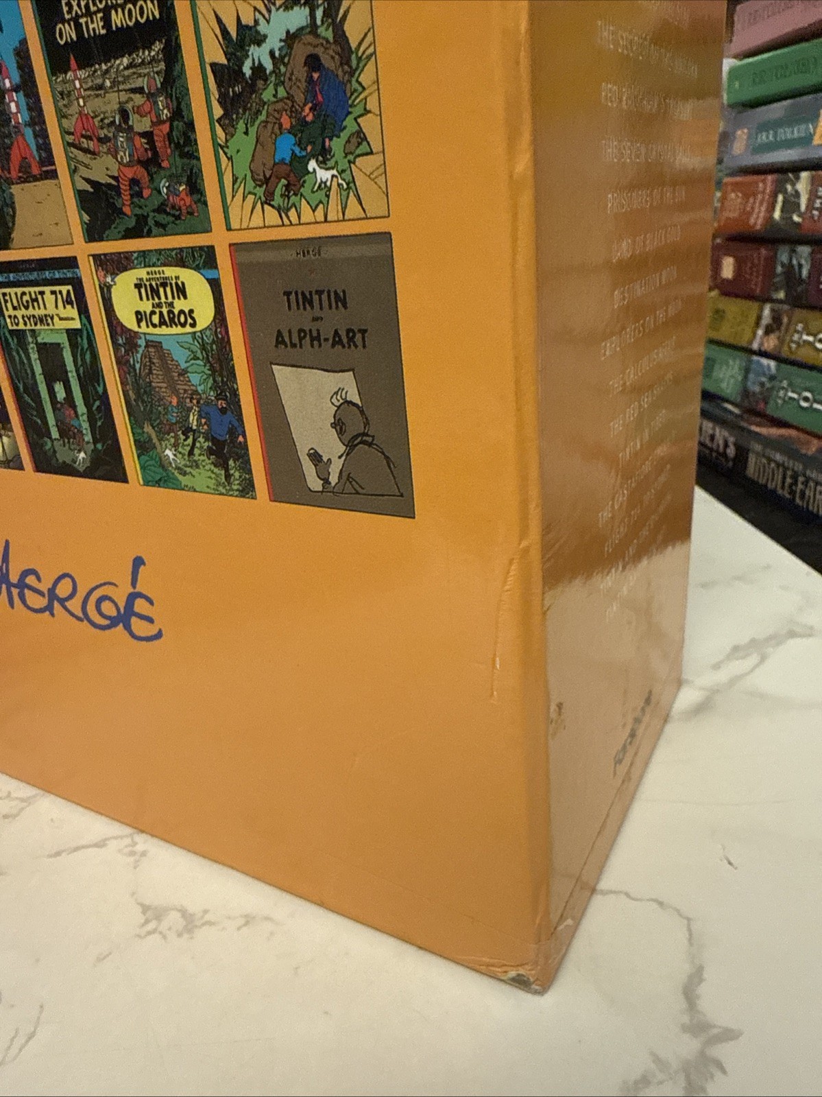 The Adventures of Tintin 23 Book Complete Collection Box Set Full Edition Herge